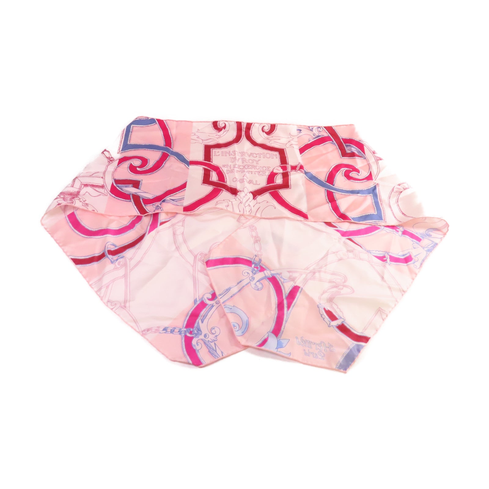 HERMES 絲質Maxi Twilly Scarf絲巾粉紅色/紅色/彩色