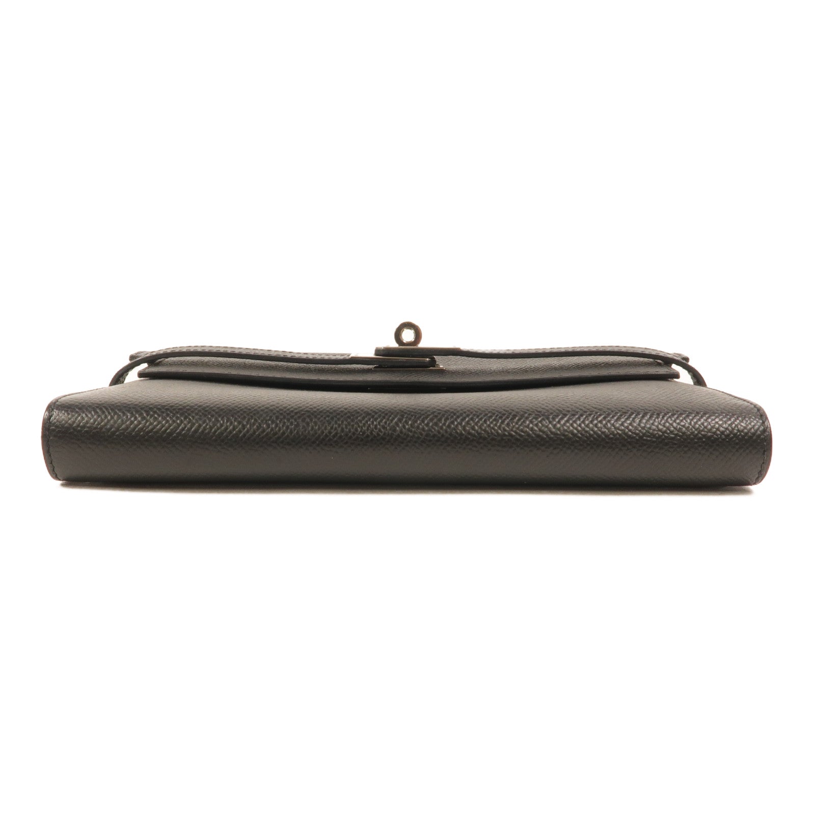 HERMES Epsom皮革Kelly Wallet長錢包Noir