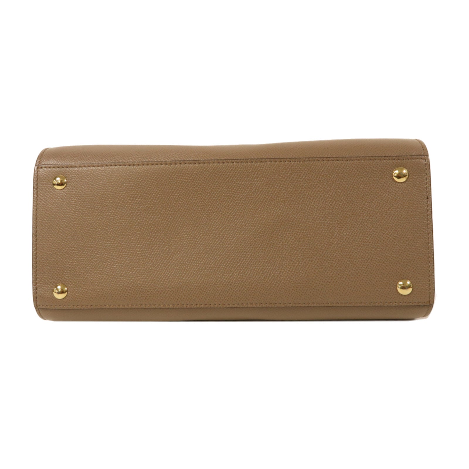 Salvatore Ferragamo 牛皮皮革Shoulder Bag金扣手挽肩背兩用袋啡色