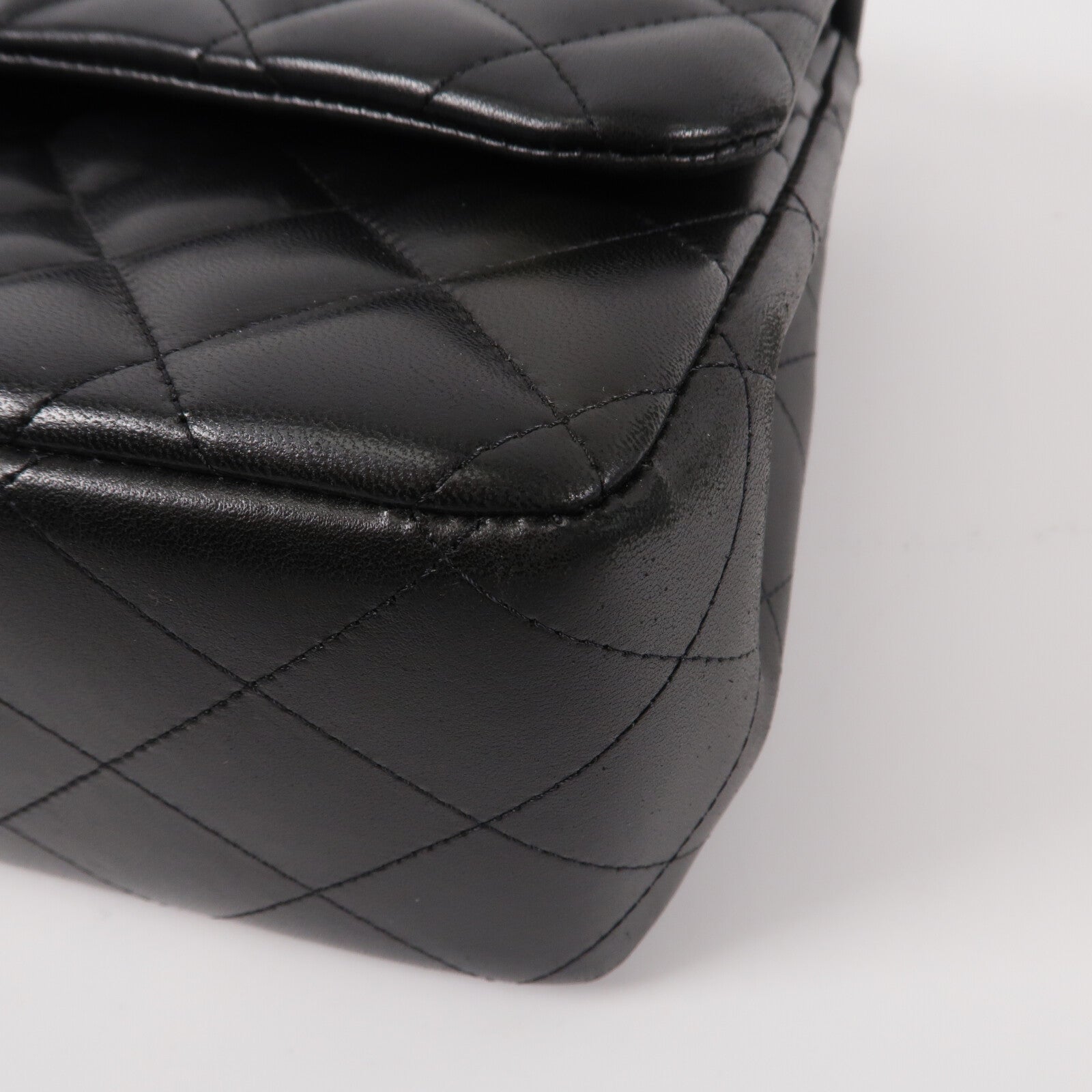 CHANEL 羊皮皮革Large Classic鏈帶肩背袋