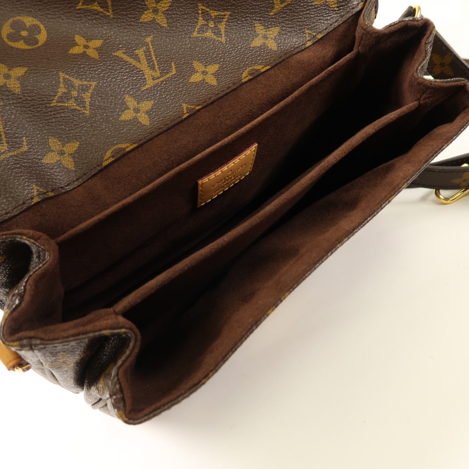 LOUIS VUITTON Monogram Pochette Metis MM金扣手挽肩背兩用袋
