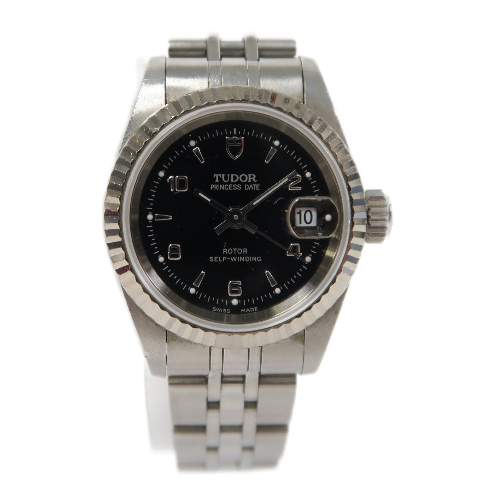 TUDOR Princess Date不鏽鋼手錶自動機芯黑色