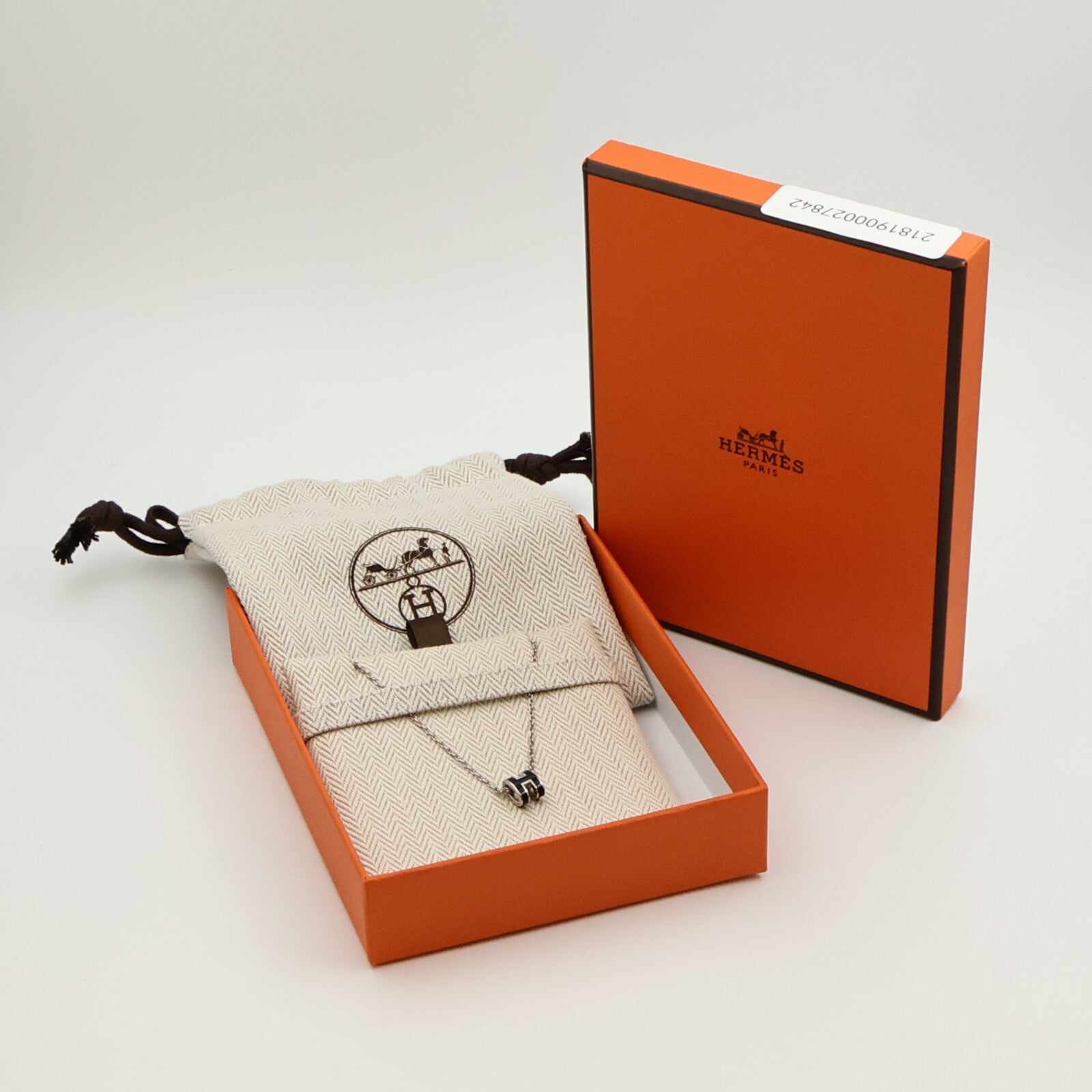 HERMES 琺瑯/金屬Mini Pop H項鍊