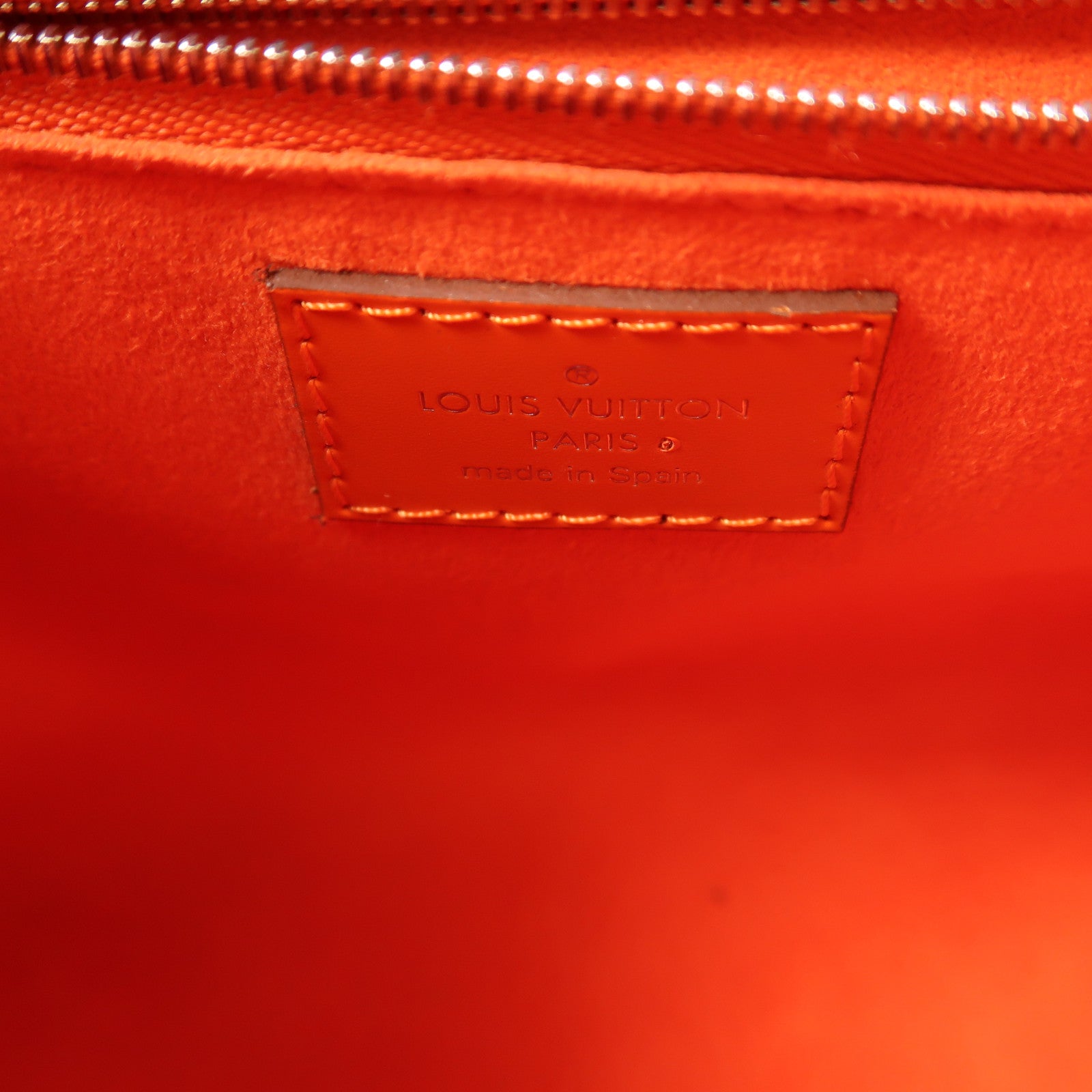 LOUIS VUITTON Epi Marly BB銀扣手挽肩背兩用袋橙色