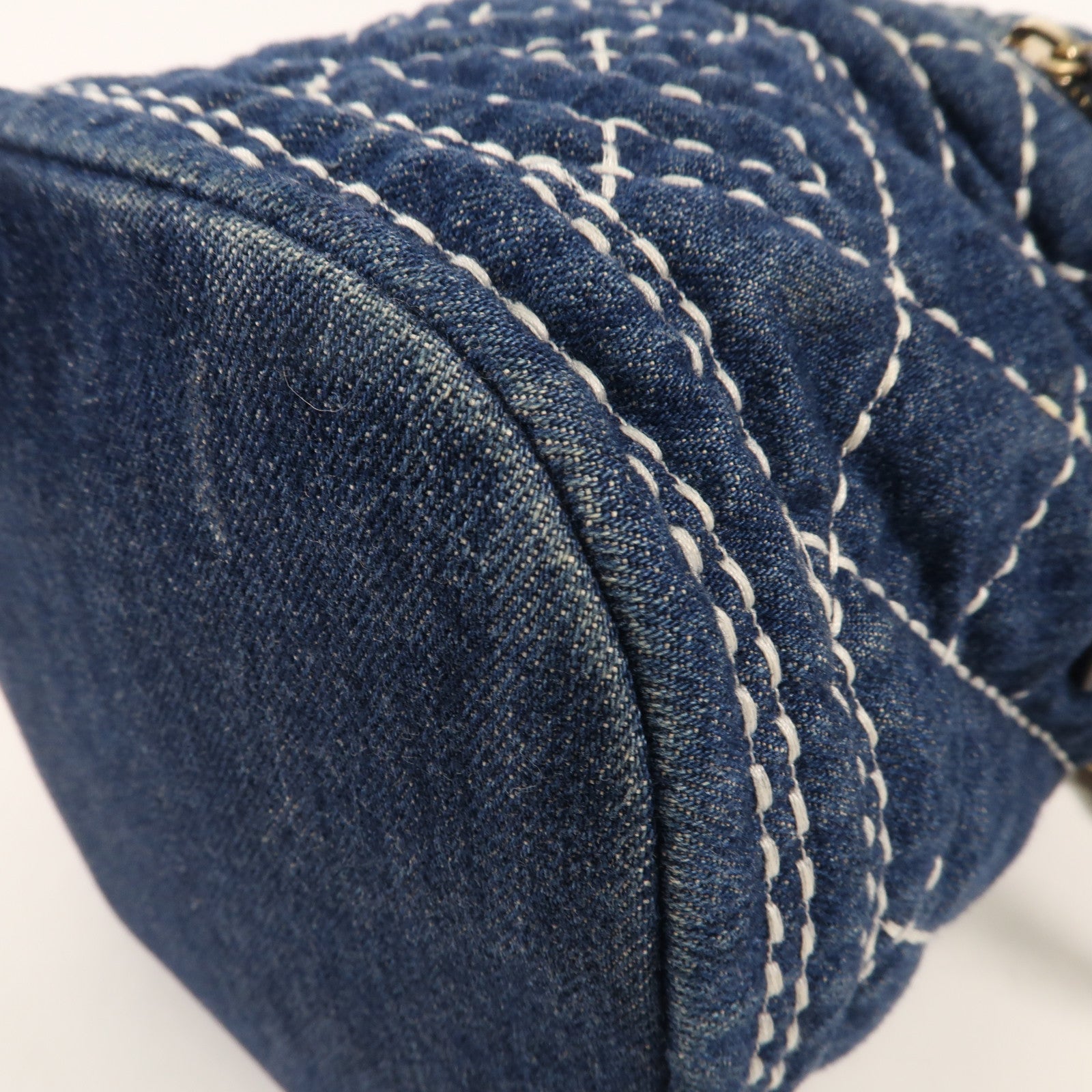 CHANEL 牛仔布Vanity Bag金扣手挽肩背兩用袋