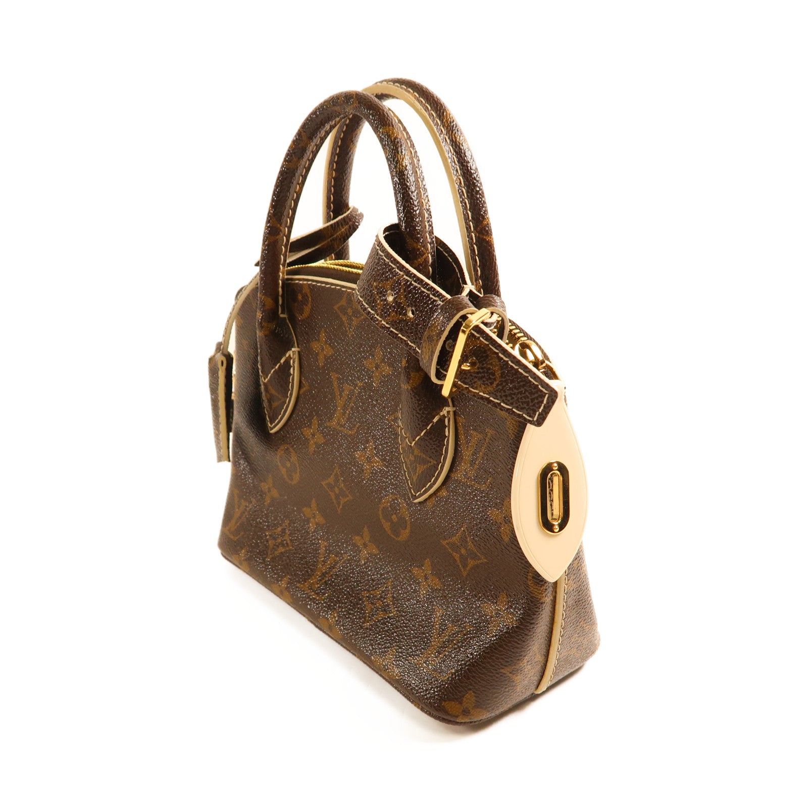 LOUIS VUITTON Monogram Lockit BB金扣手挽袋