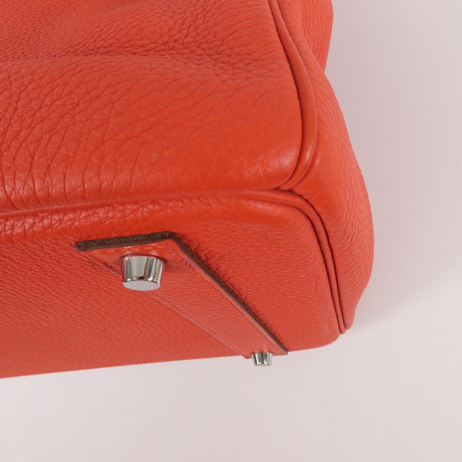 HERMES Togo皮革Birkin 40手挽袋Orange Poppy