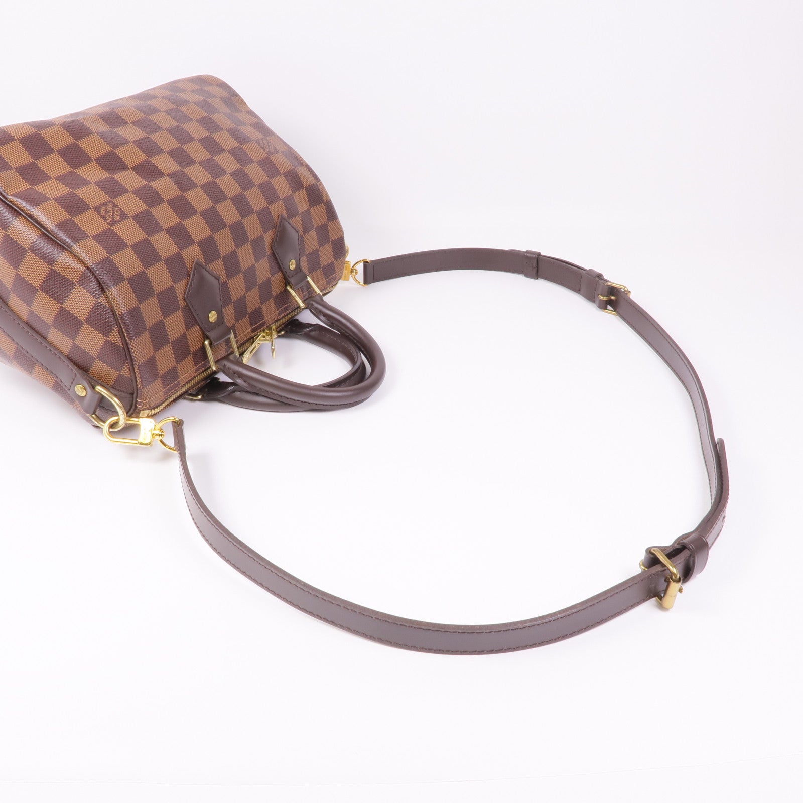 LOUIS VUITTON Damier Speedy Bandouliere 25手挽袋