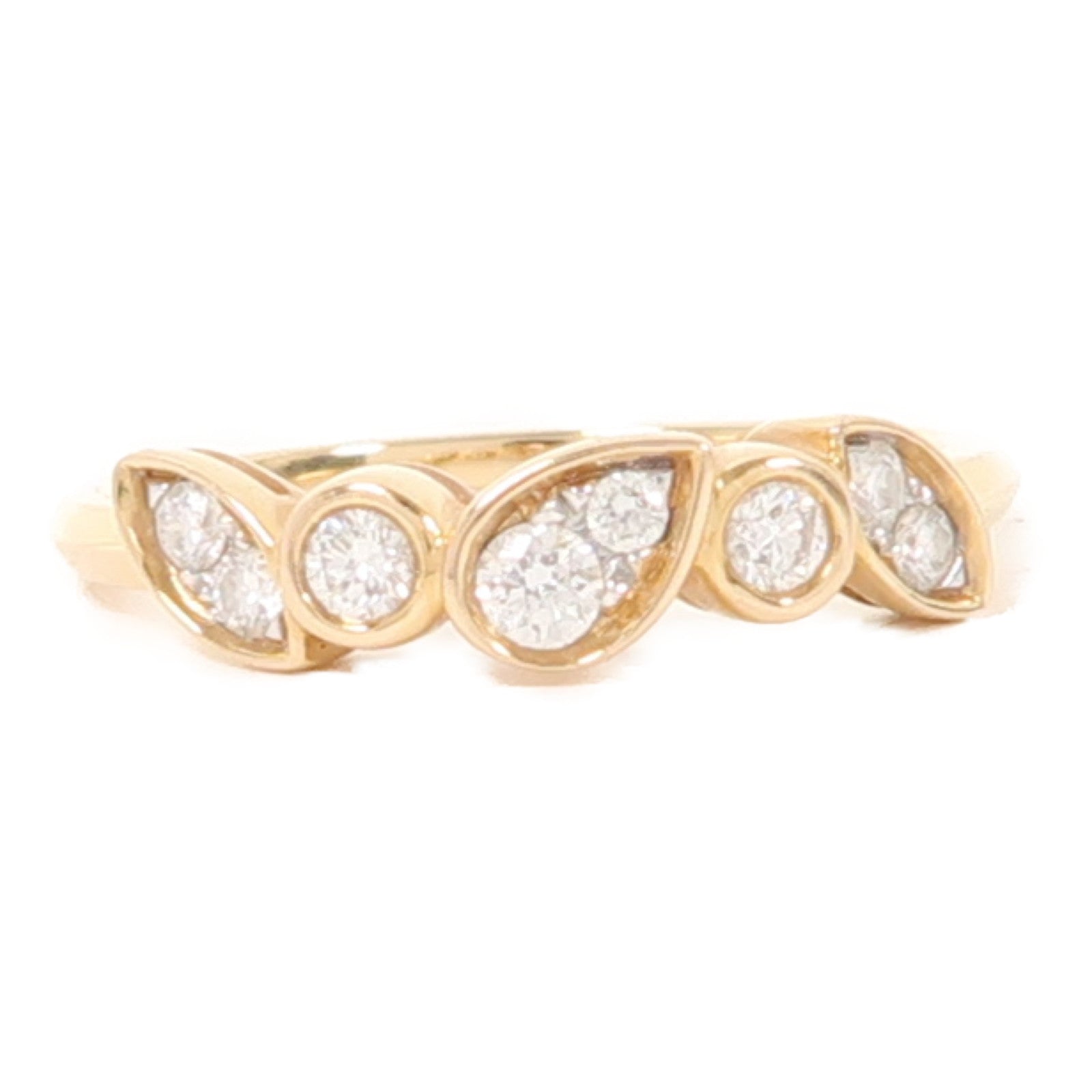 JEWELRY 18K玫瑰金Diamond Ring 0.22ct鑽石戒指US#5.75
