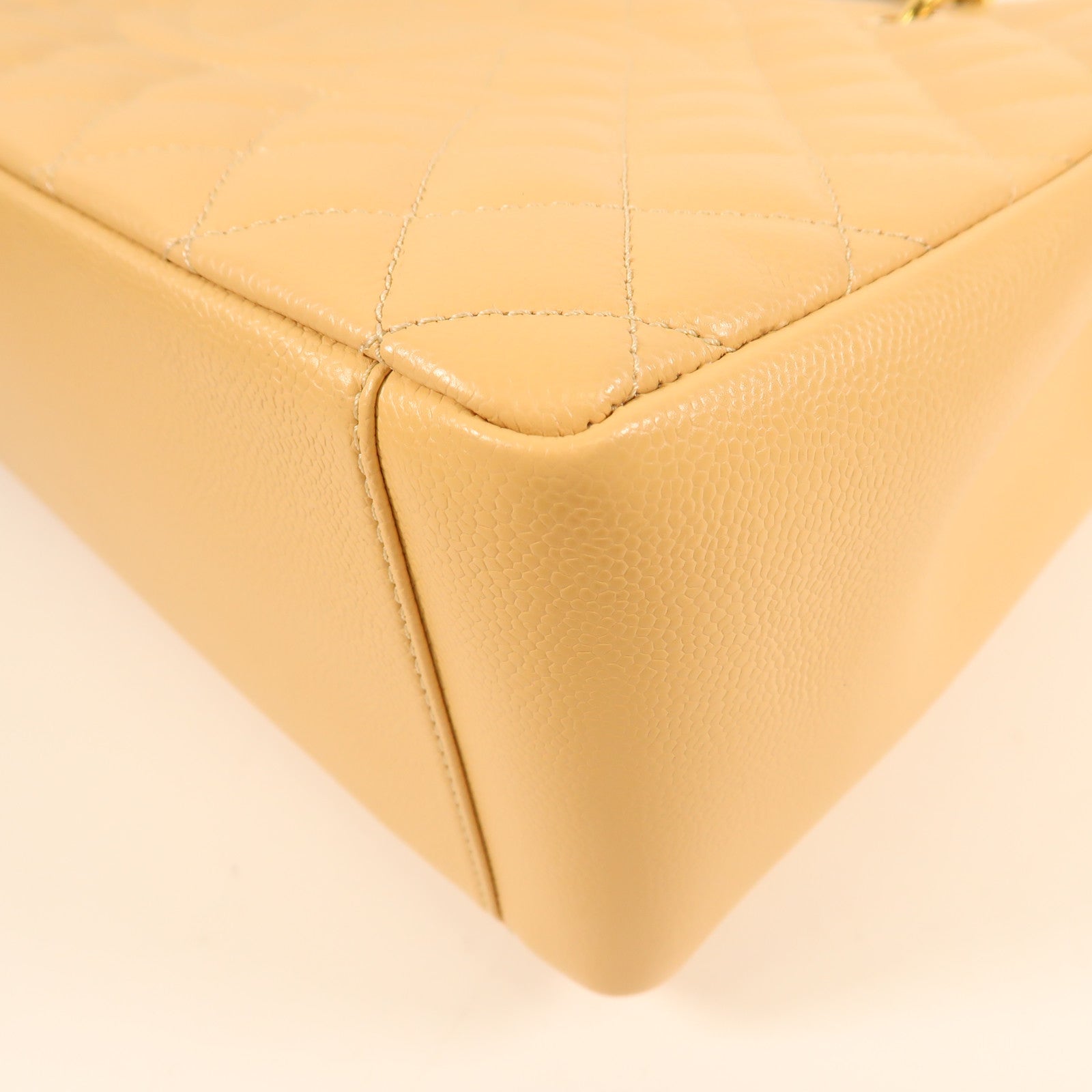 CHANEL 牛皮皮革Grand Shopping Tote金扣鏈帶肩背袋