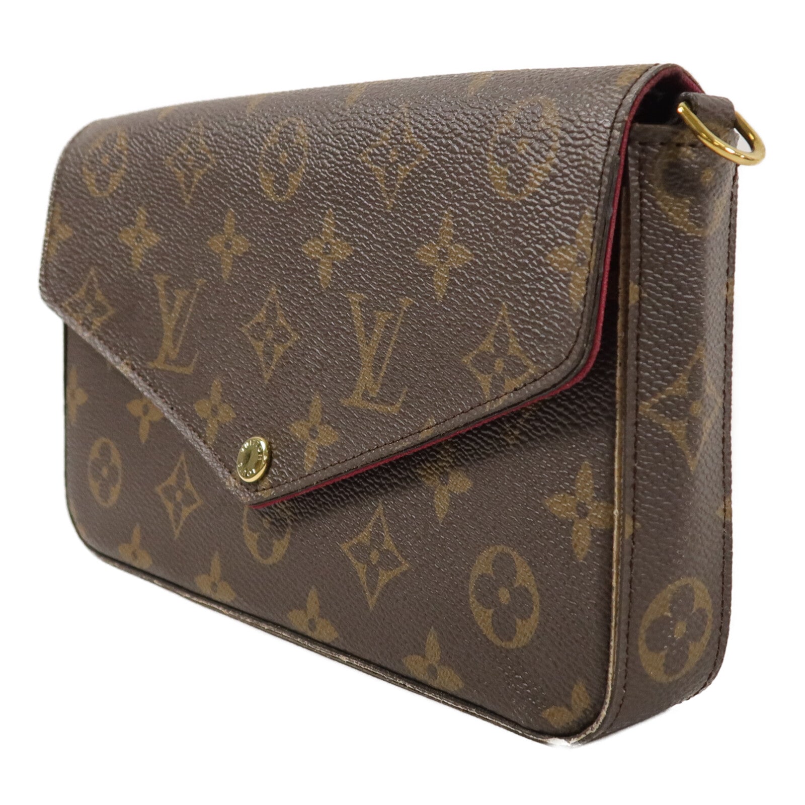 LOUIS VUITTON Monogram Pochette Felicie鏈帶肩背袋