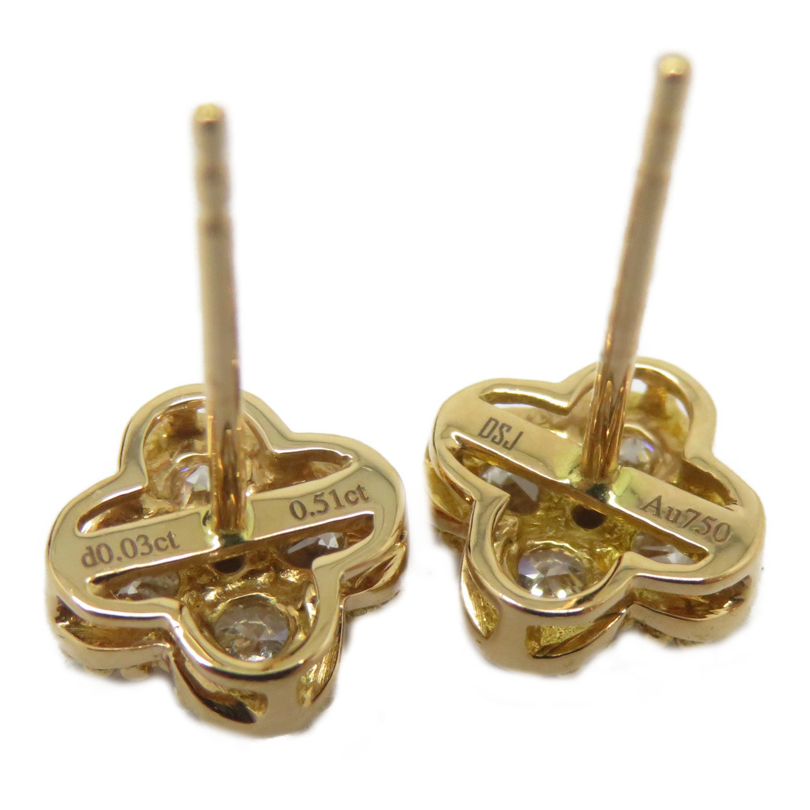 JEWELRY 18K玫瑰金Diamond Earrings鑽石耳環