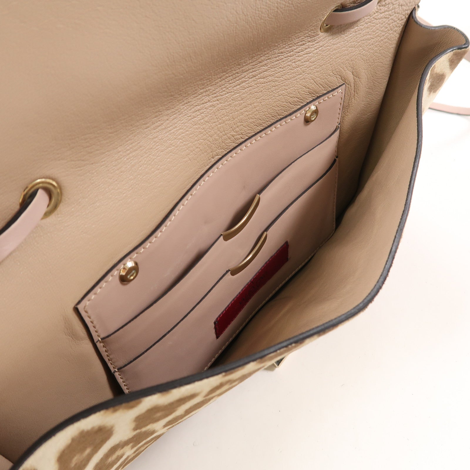 Valentino 馬毛Shoulder Bag金扣肩背袋