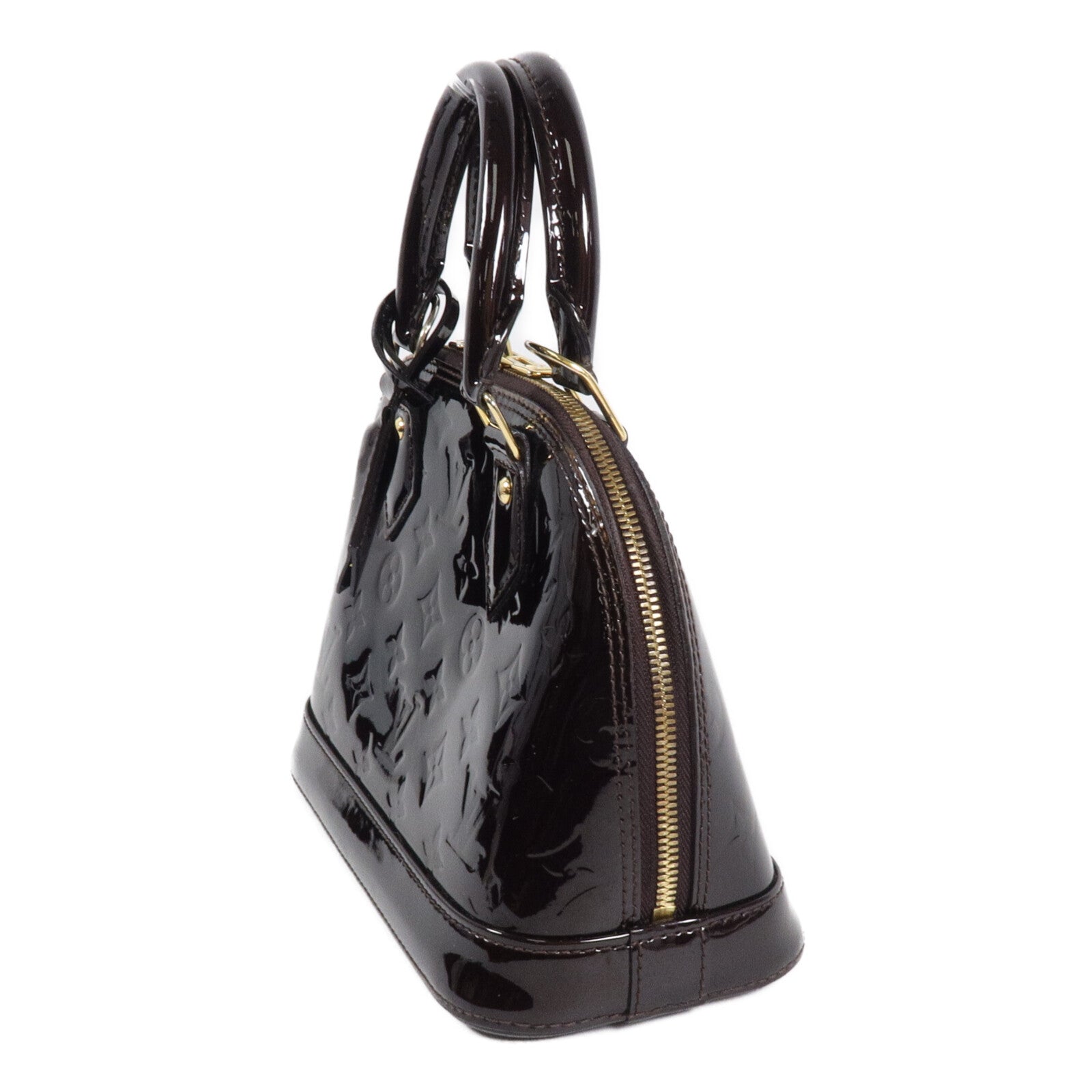 LOUIS VUITTON Monogram Vernis Alma BB手挽肩背兩用袋
