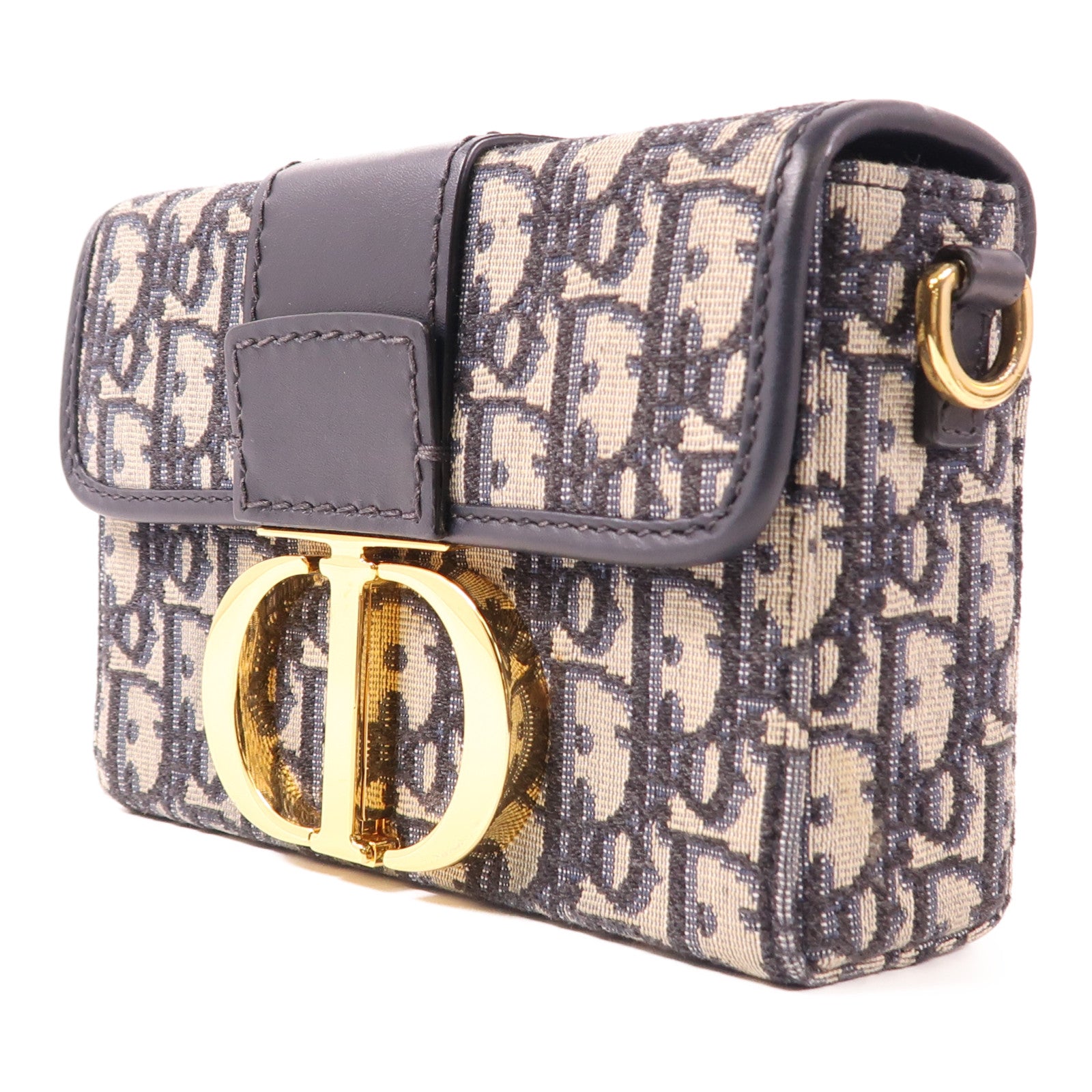 Dior 帆布Montaigne 30金扣肩背袋