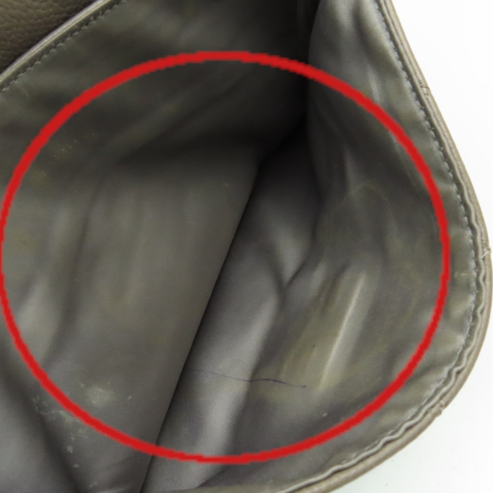 CHANEL 【激減優惠】菱格牛皮皮革Shoulder Bag銀扣肩背袋軍綠色
