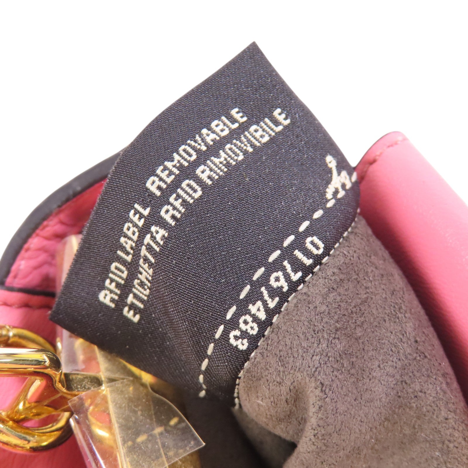 FENDI 牛皮皮革Micro Peekaboo金扣肩背袋