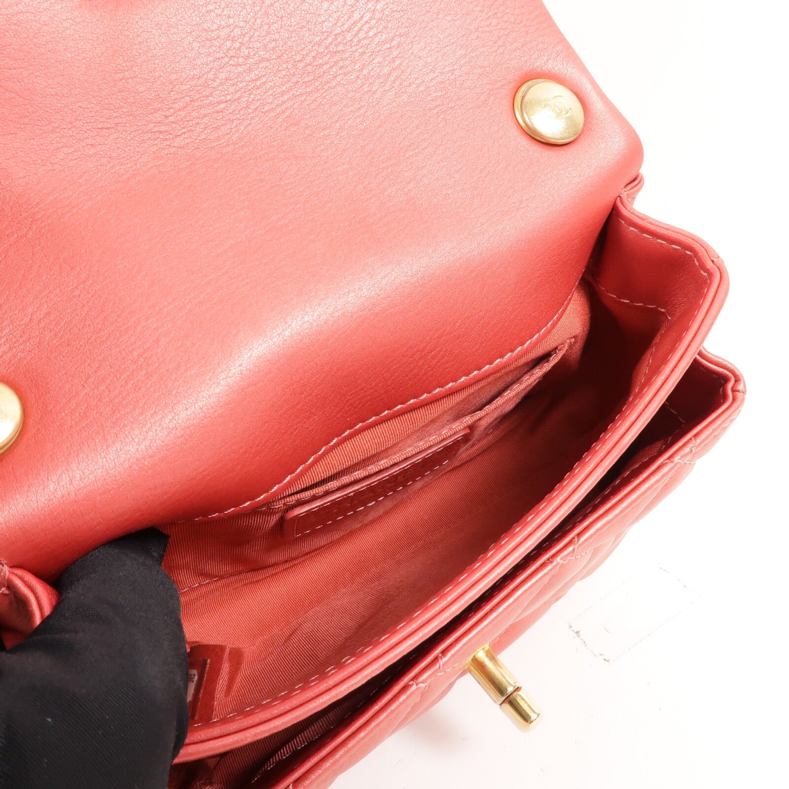 CHANEL 牛皮皮革Chain Shoulder Bag鏈帶手挽肩背兩用袋