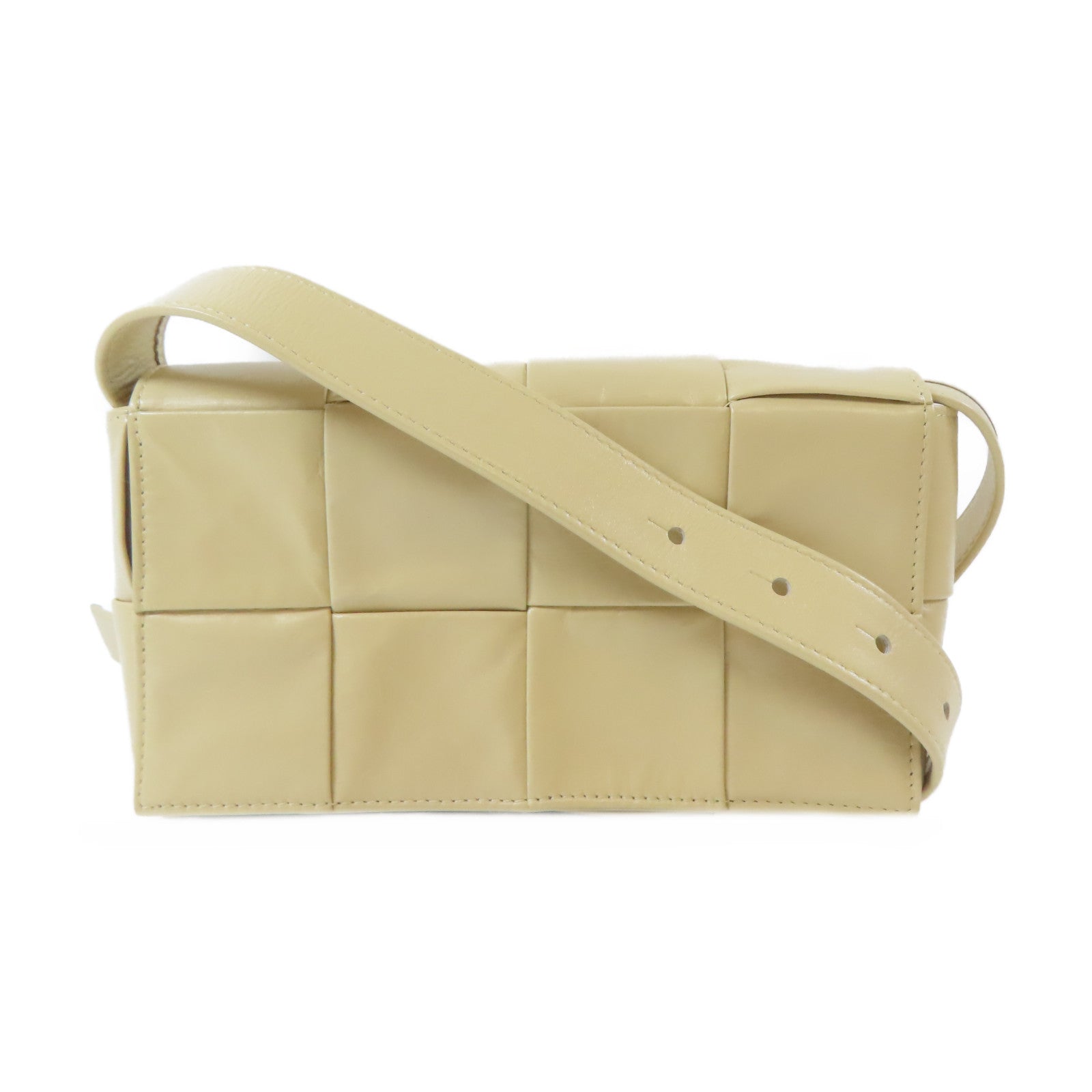 BOTTEGA VENETA 皮革Cassette Belt Bag肩背袋米色