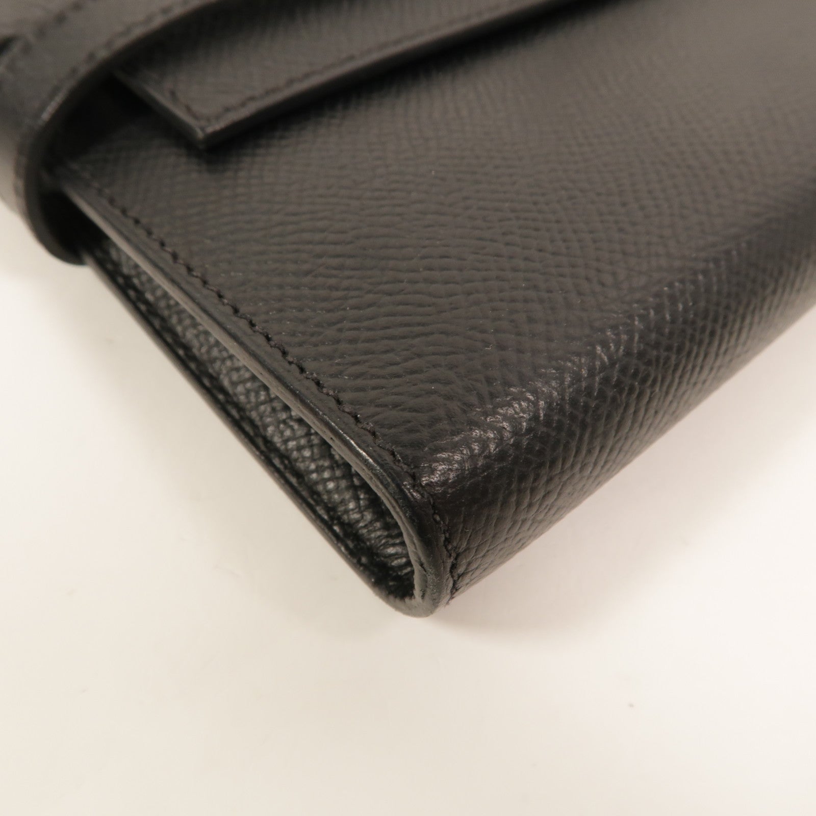 HERMES Epsom皮革Kelly Wallet長錢包Noir