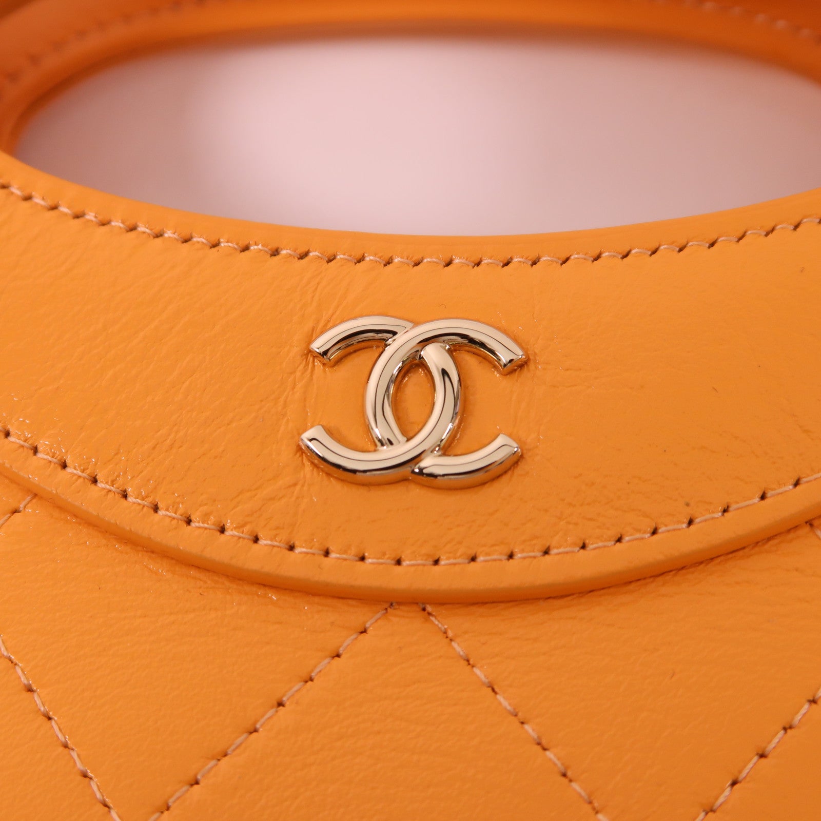 CHANEL 牛皮皮革Mini 31金扣手挽肩背兩用袋