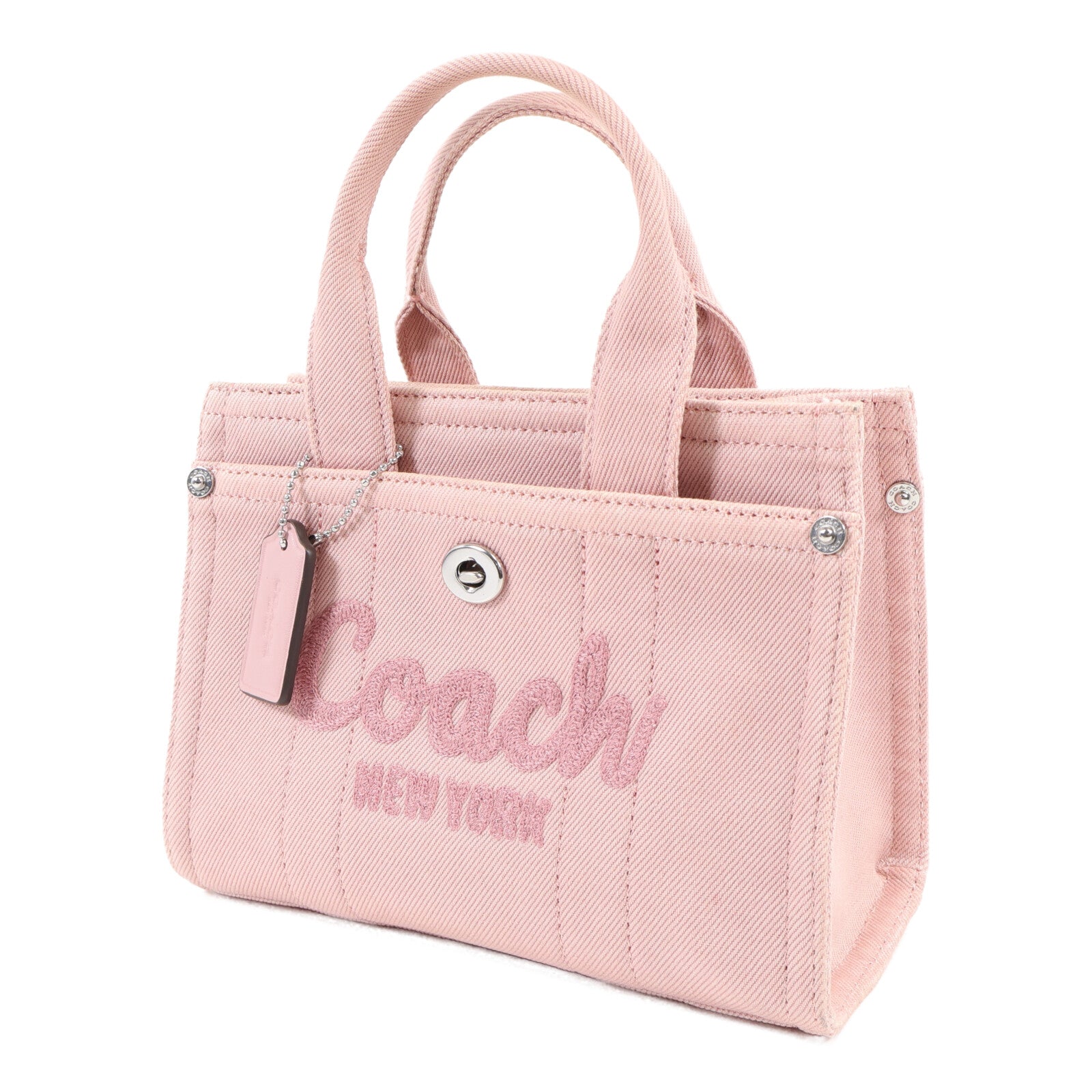 COACH 帆布Cargo 20銀扣手挽肩背兩用袋