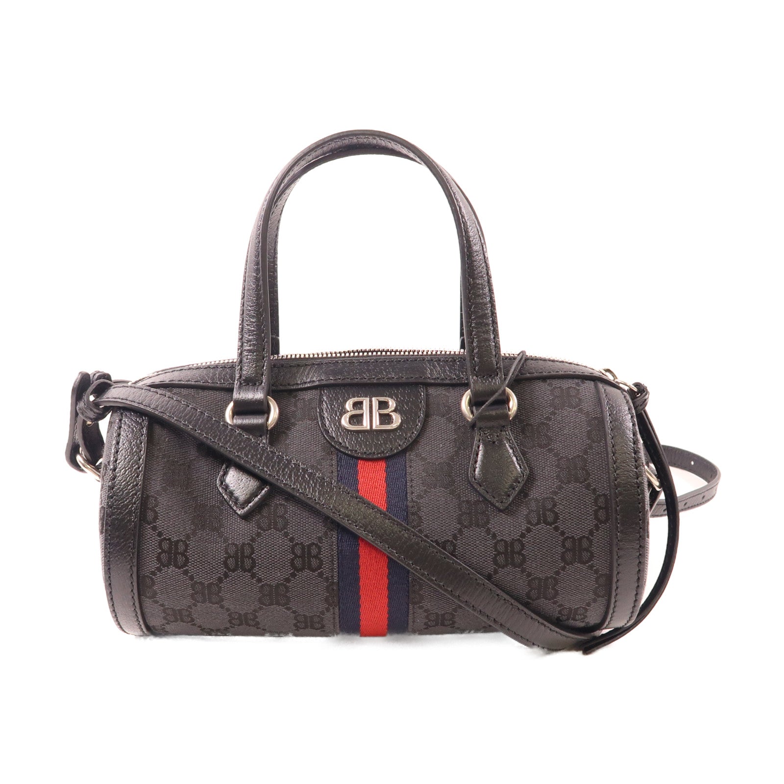 BALENCIAGA 【激減優惠】帆布Balenciaga x Gucci Hacker Project銀扣手挽肩背兩用袋