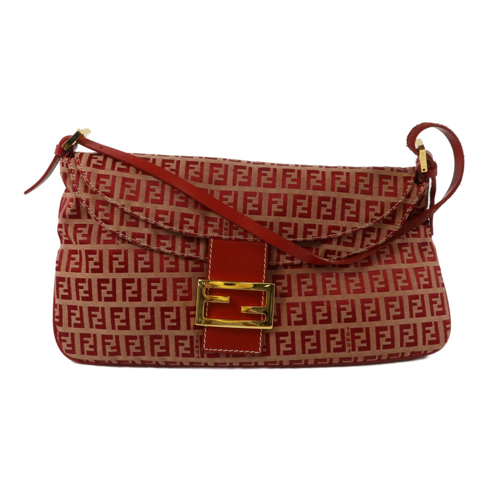 FENDI 帆布Mamma Baguette Bag肩背袋