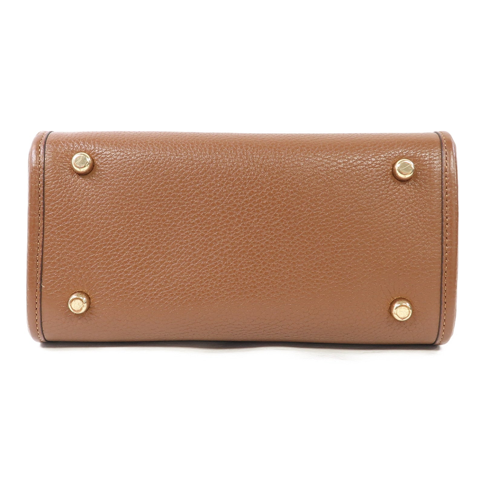 COACH 帆布Shoulder Bag金扣手挽肩背兩用袋啡色