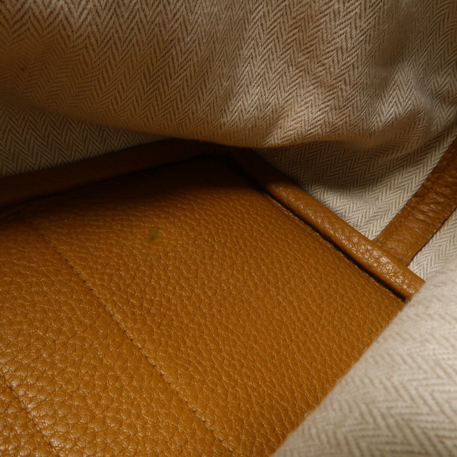 HERMES Negonda皮革Garden Party PM手挽袋Sesame