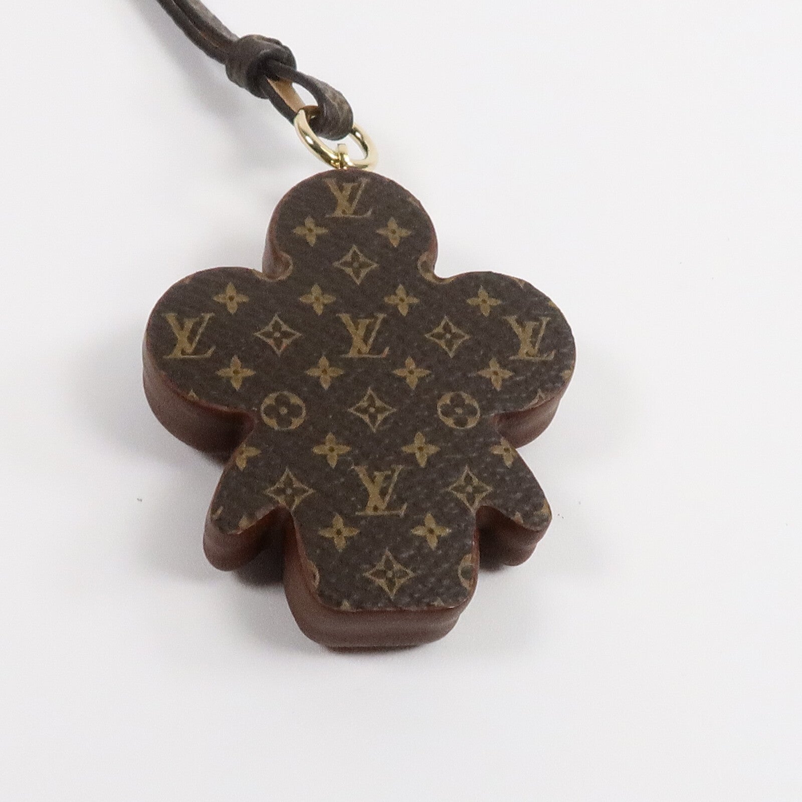 LOUIS VUITTON Monogram/金屬Vivienne Chocolate Bag Charm掛飾
