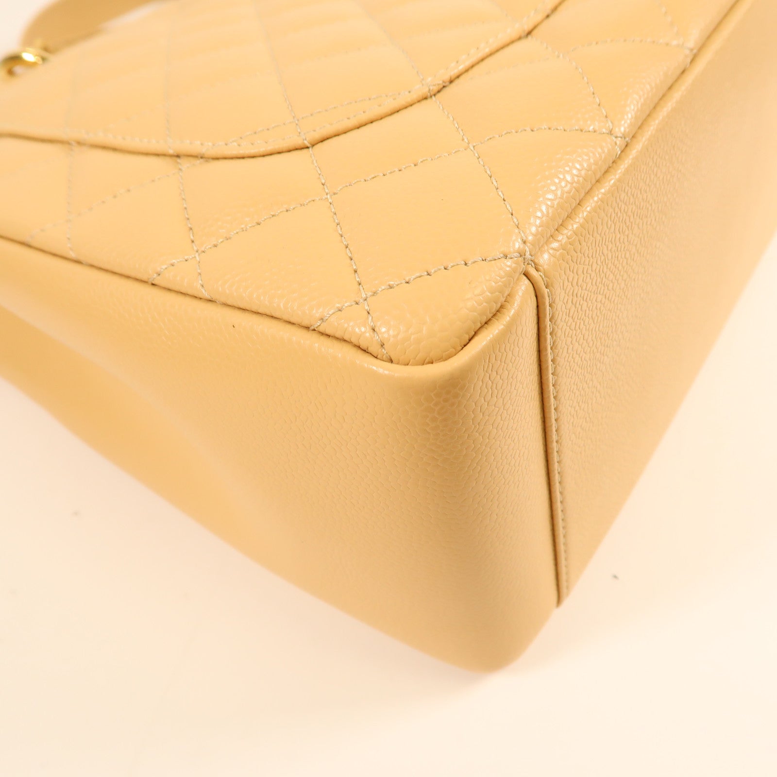 CHANEL 牛皮皮革Grand Shopping Tote金扣鏈帶肩背袋