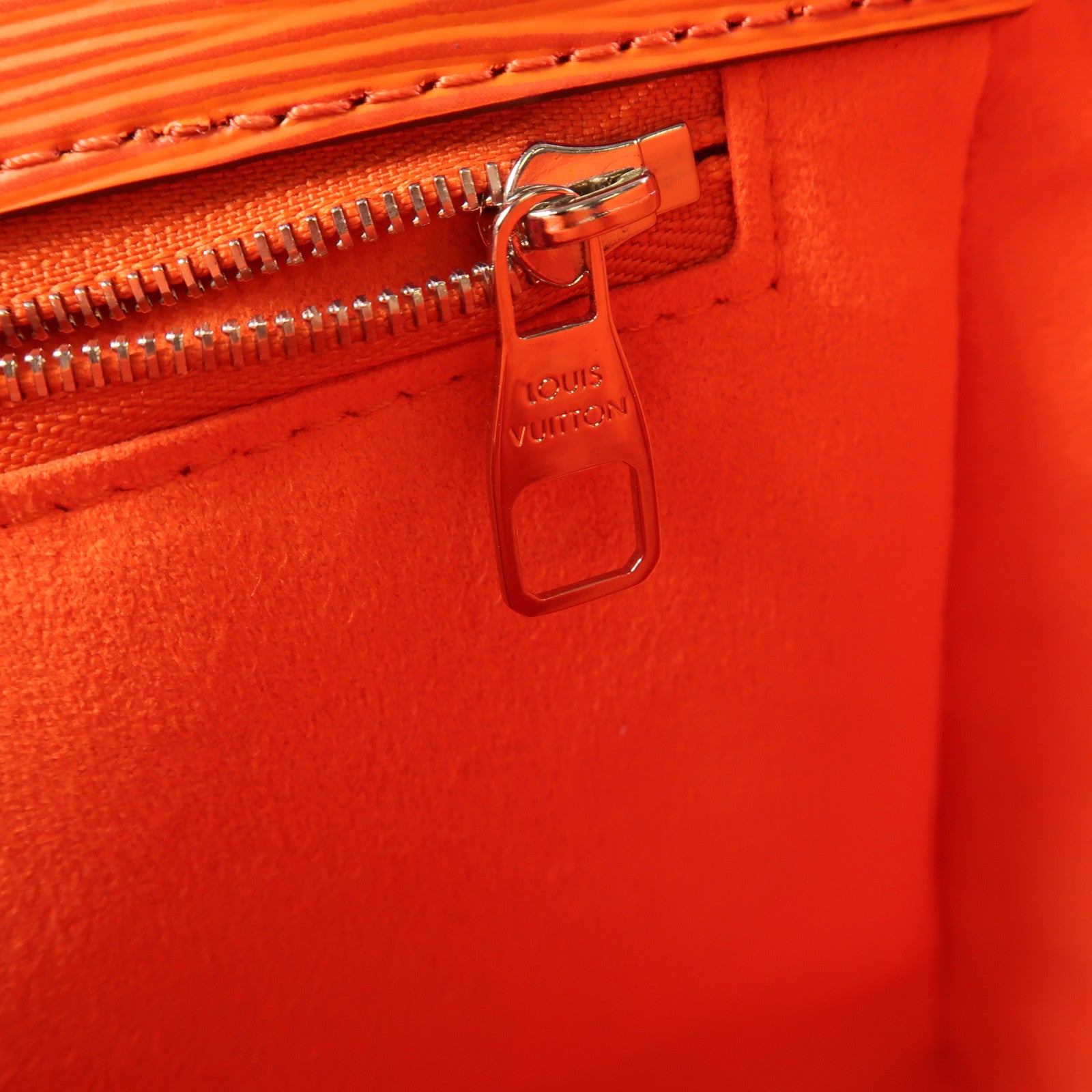 LOUIS VUITTON Epi Marly BB銀扣手挽肩背兩用袋橙色