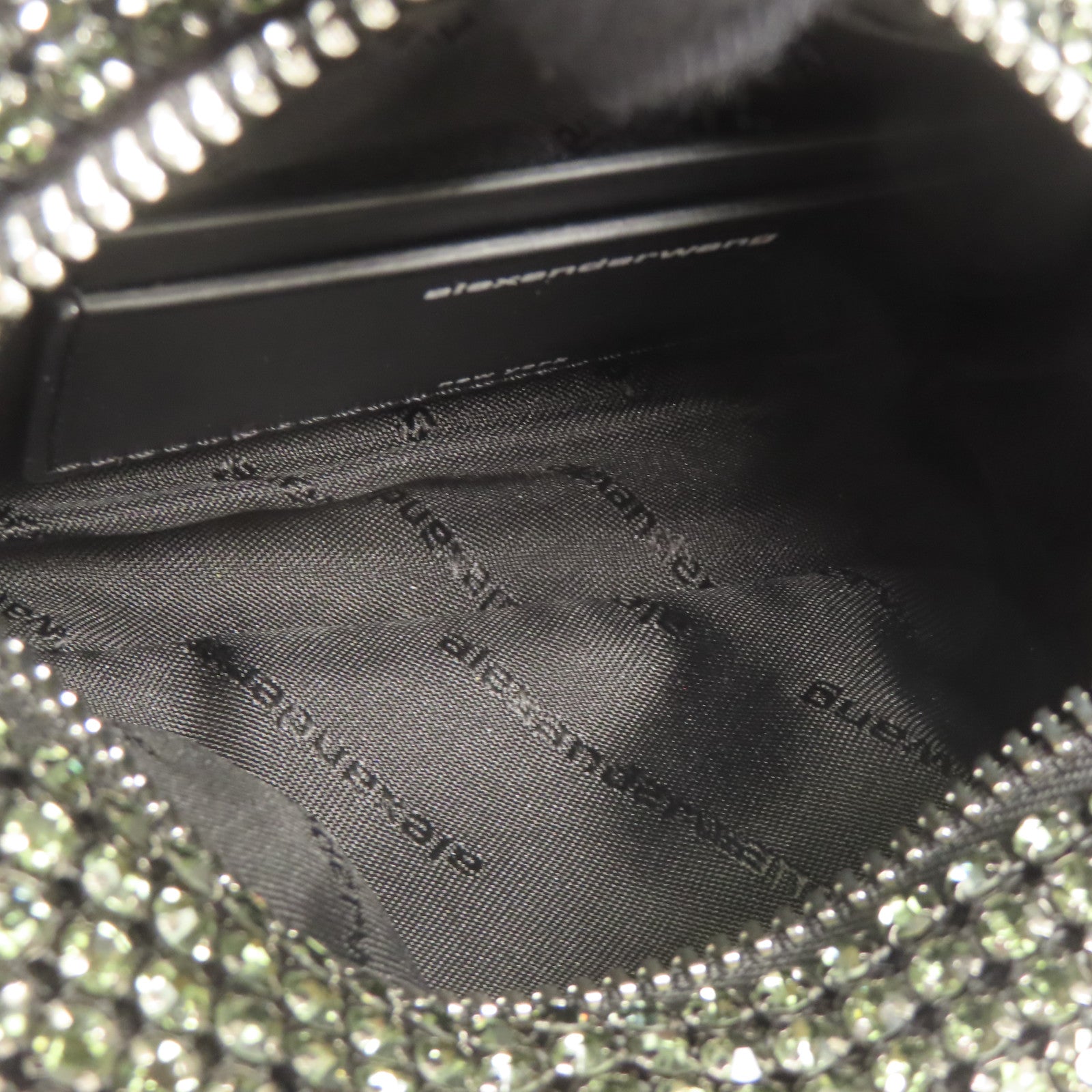alexanderwang 水晶Heiress Bag銀扣手挽袋
