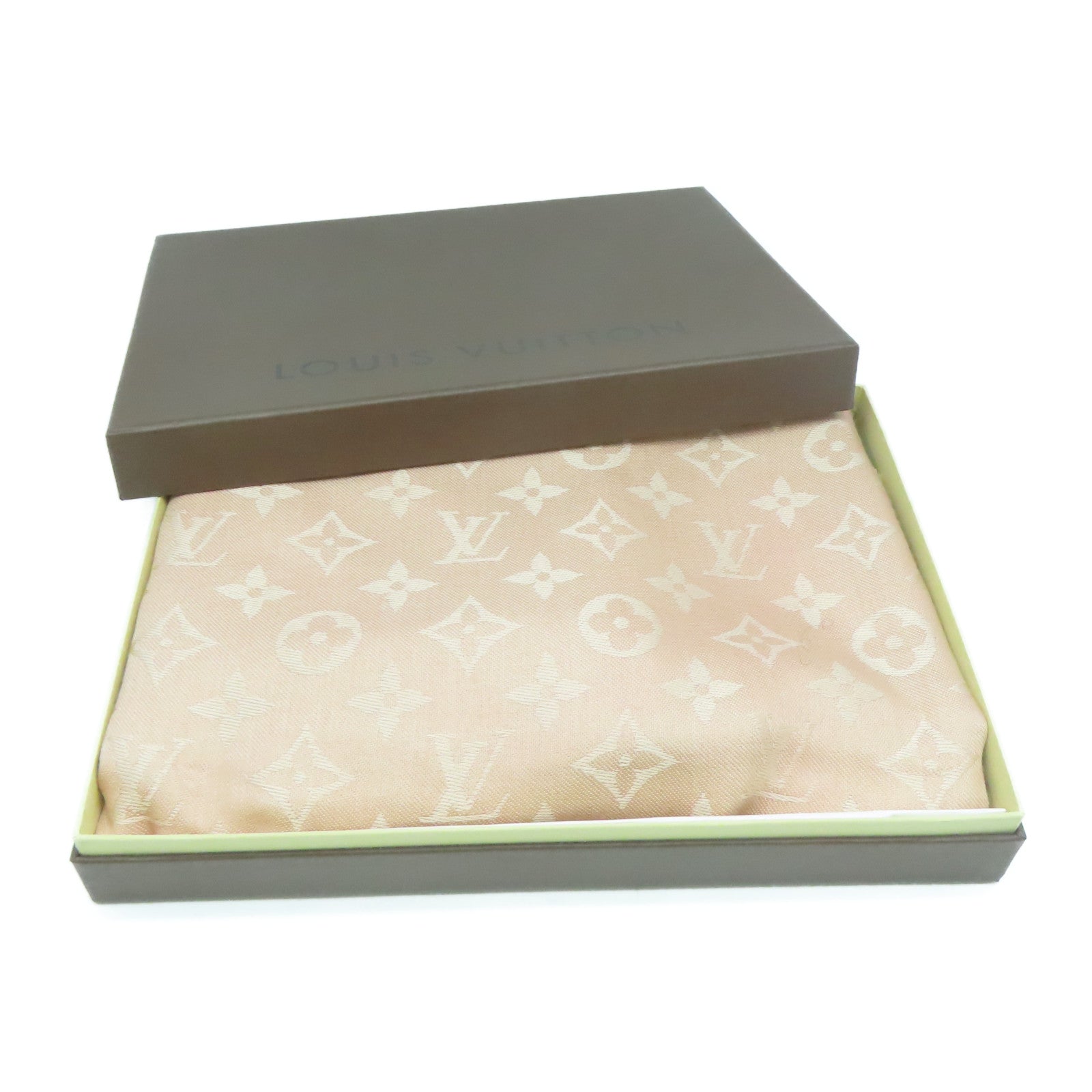 LOUIS VUITTON 【激減優惠】絲質/羊毛Scarf圍巾粉紅色