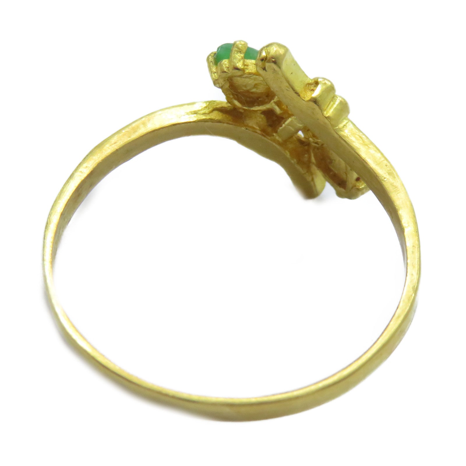 JEWELRY 【激減優惠】24K黃金Jade Ring翡翠戒指US#10.25