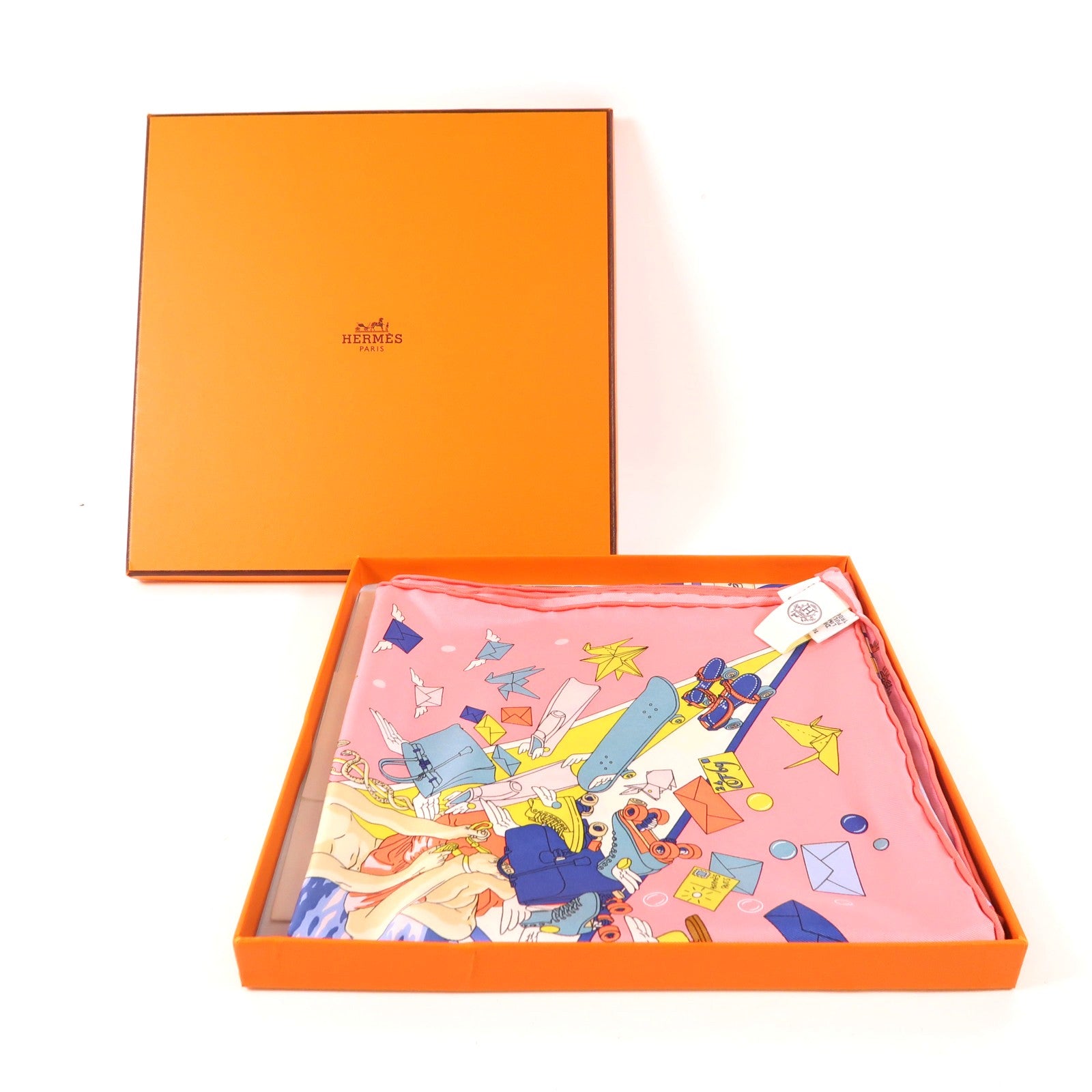 HERMES 絲質Scarf 90X90絲巾