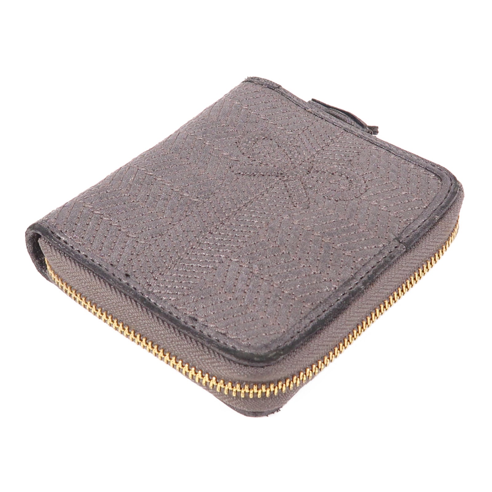 ANYA HINDMARCH 皮革Wallet金扣錢包