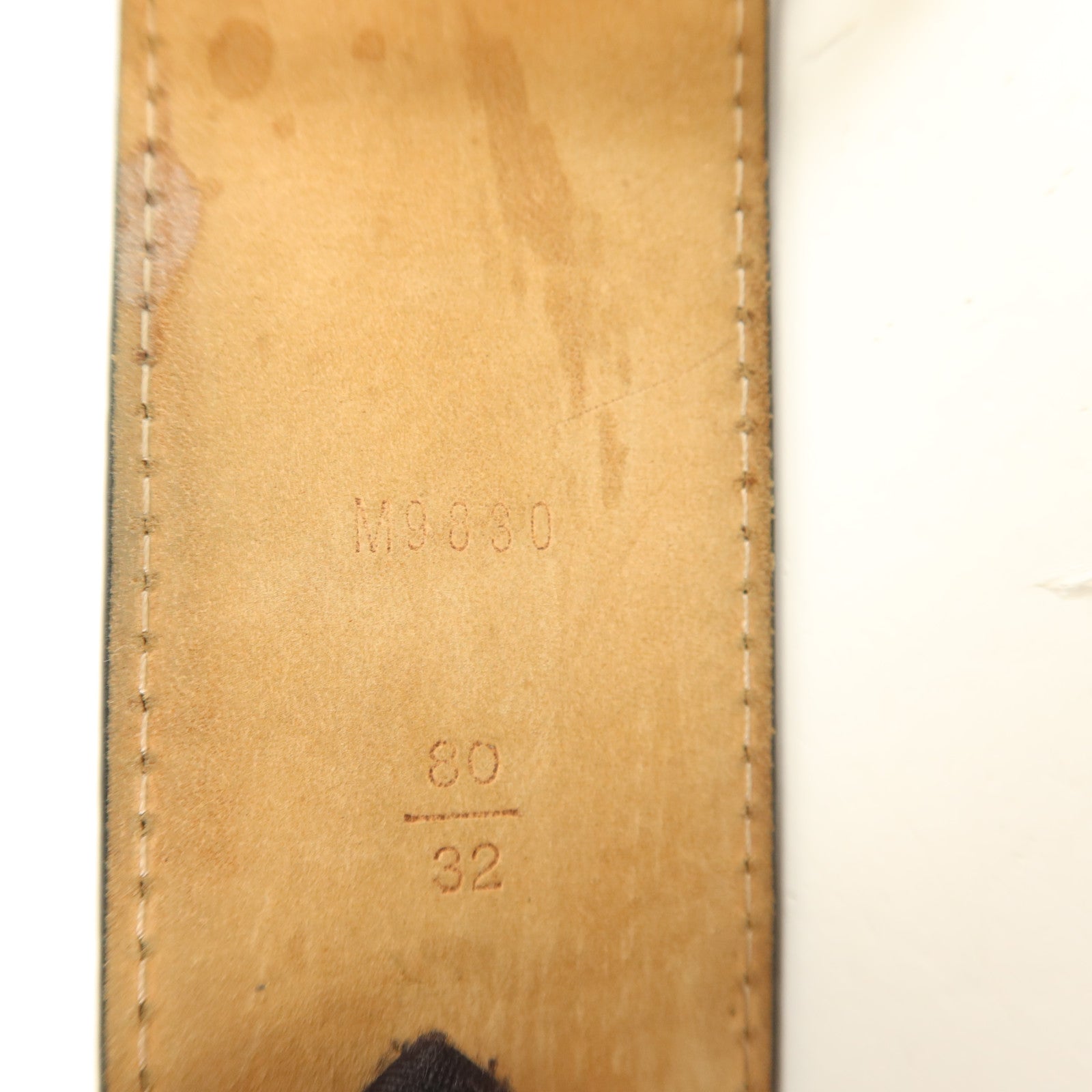LOUIS VUITTON Epi Initials Belt 80cm皮帶