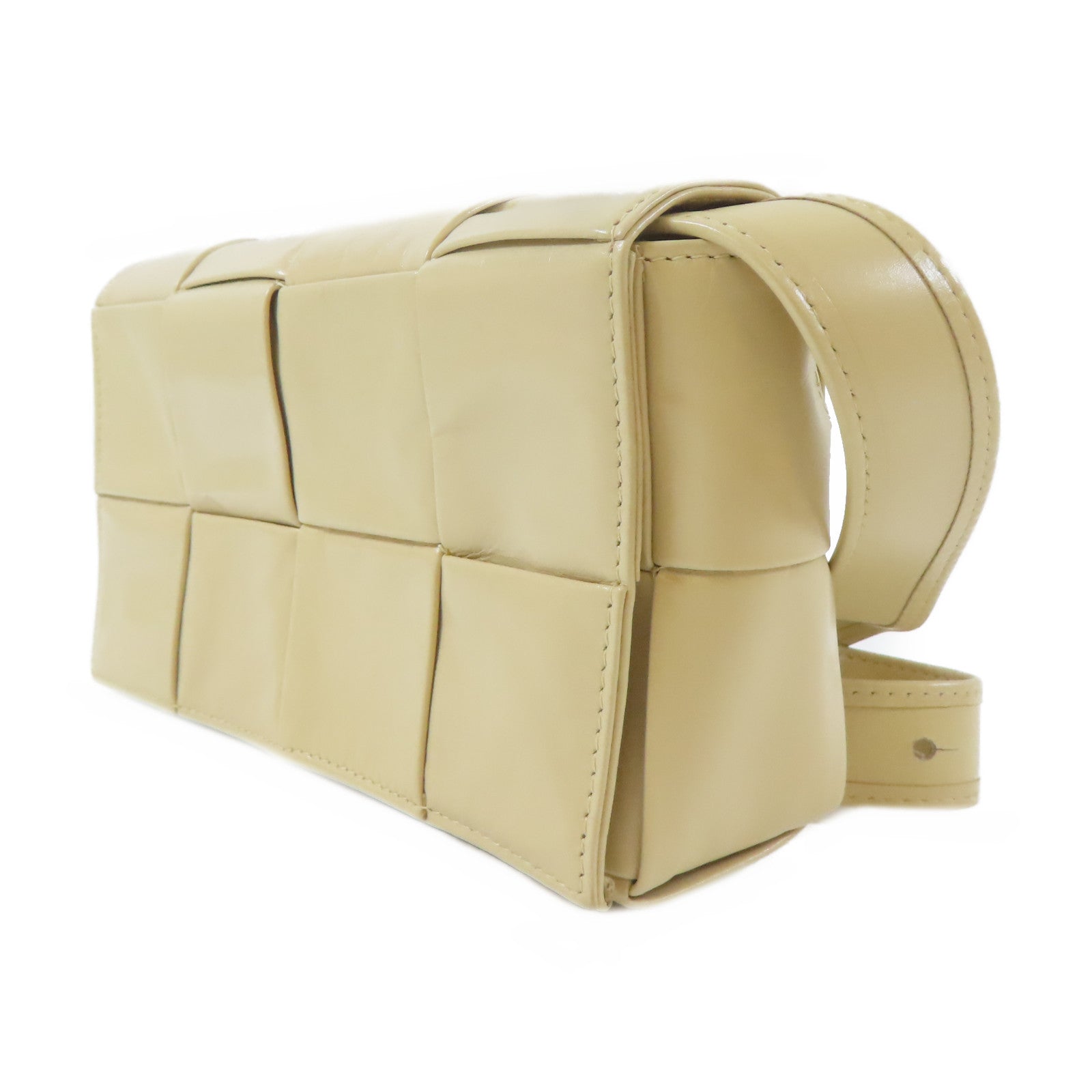 BOTTEGA VENETA 皮革Cassette Belt Bag肩背袋米色