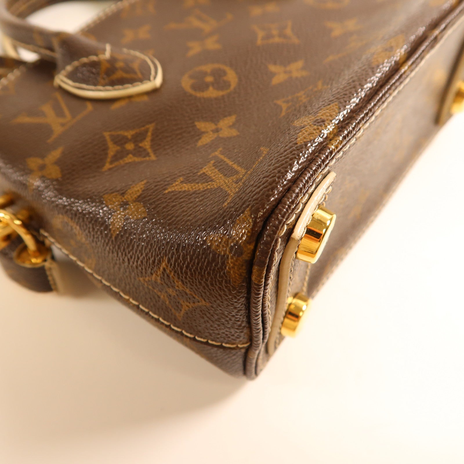 LOUIS VUITTON Monogram Lockit BB金扣手挽袋