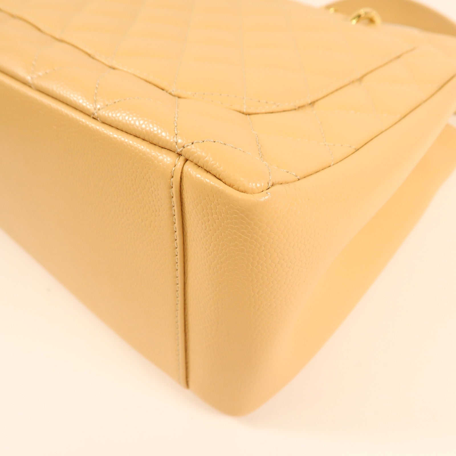CHANEL 牛皮皮革Grand Shopping Tote金扣鏈帶肩背袋