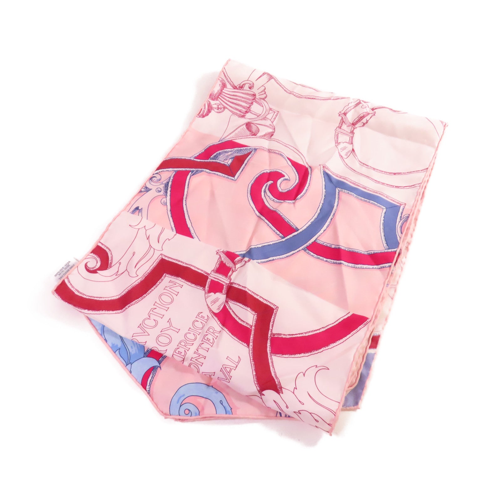 HERMES 絲質Maxi Twilly Scarf絲巾粉紅色/紅色/彩色