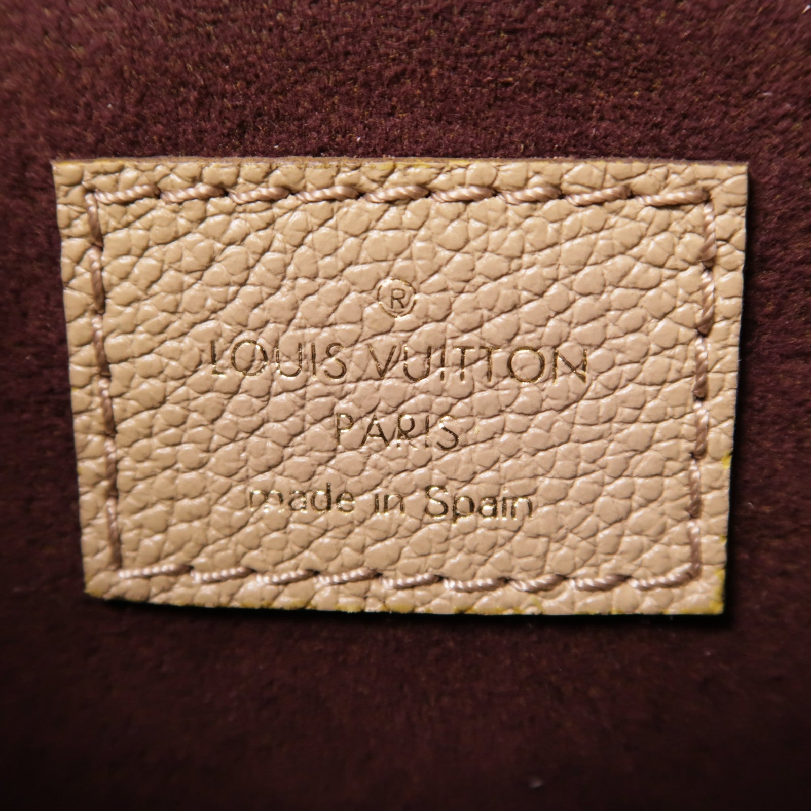 LOUIS VUITTON Monogram Empreinte Neverfull MM金扣肩背袋