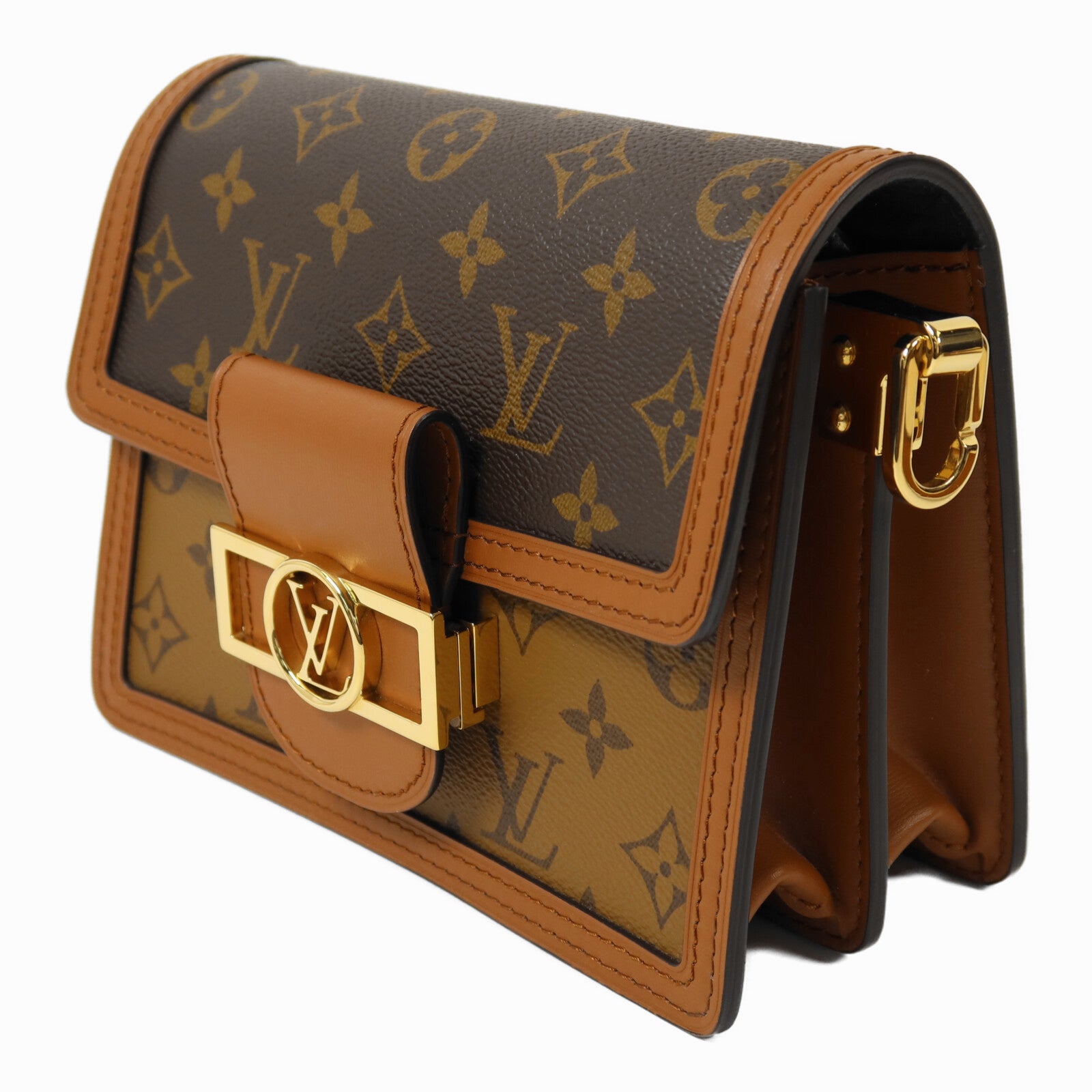 LOUIS VUITTON Monogram Reverse Mini Dauphine肩背袋
