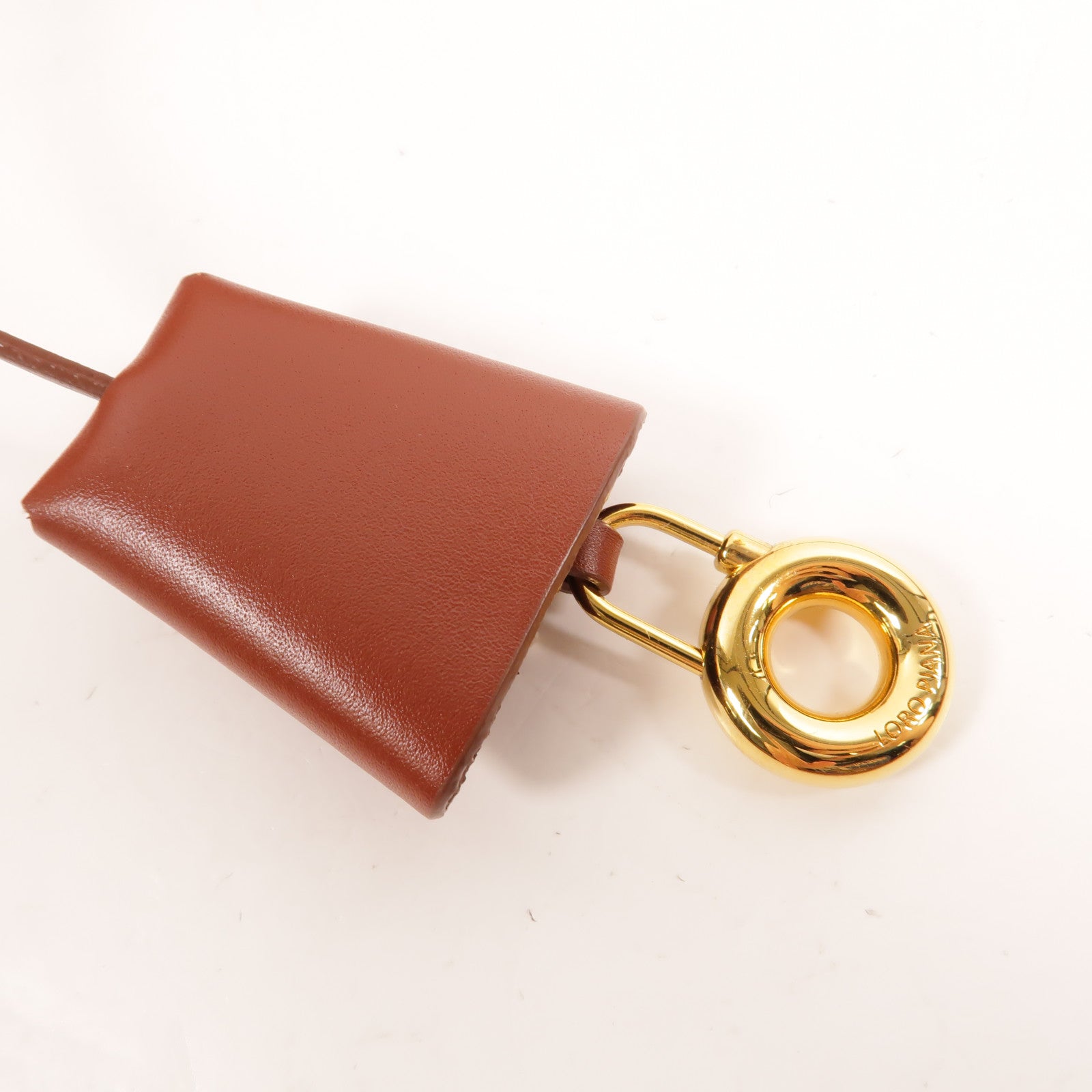 Loro Piana 牛皮皮革Extra Bag L27金扣手挽肩背兩用袋