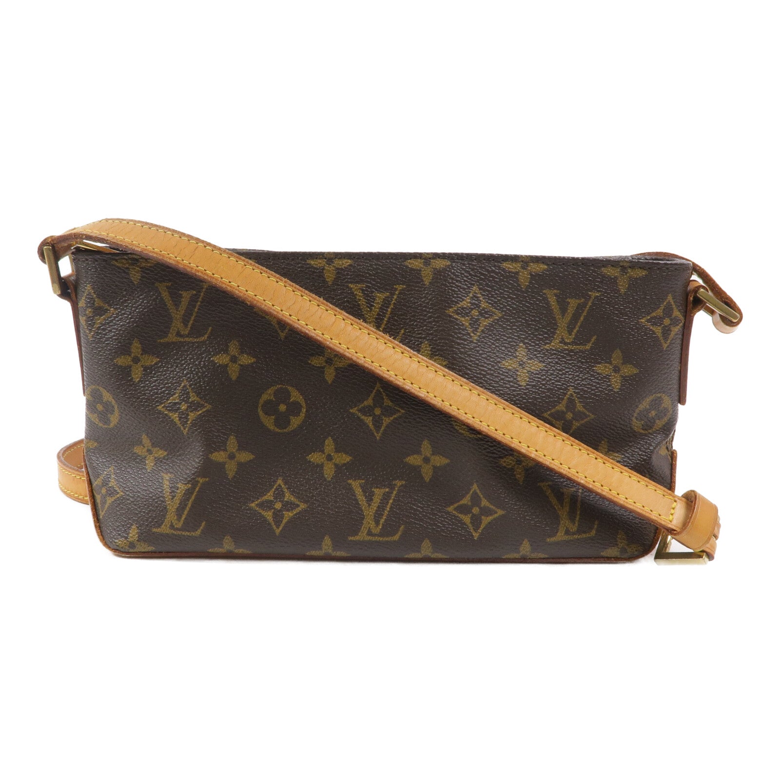 LOUIS VUITTON Monogram Trotteur肩背袋棕色