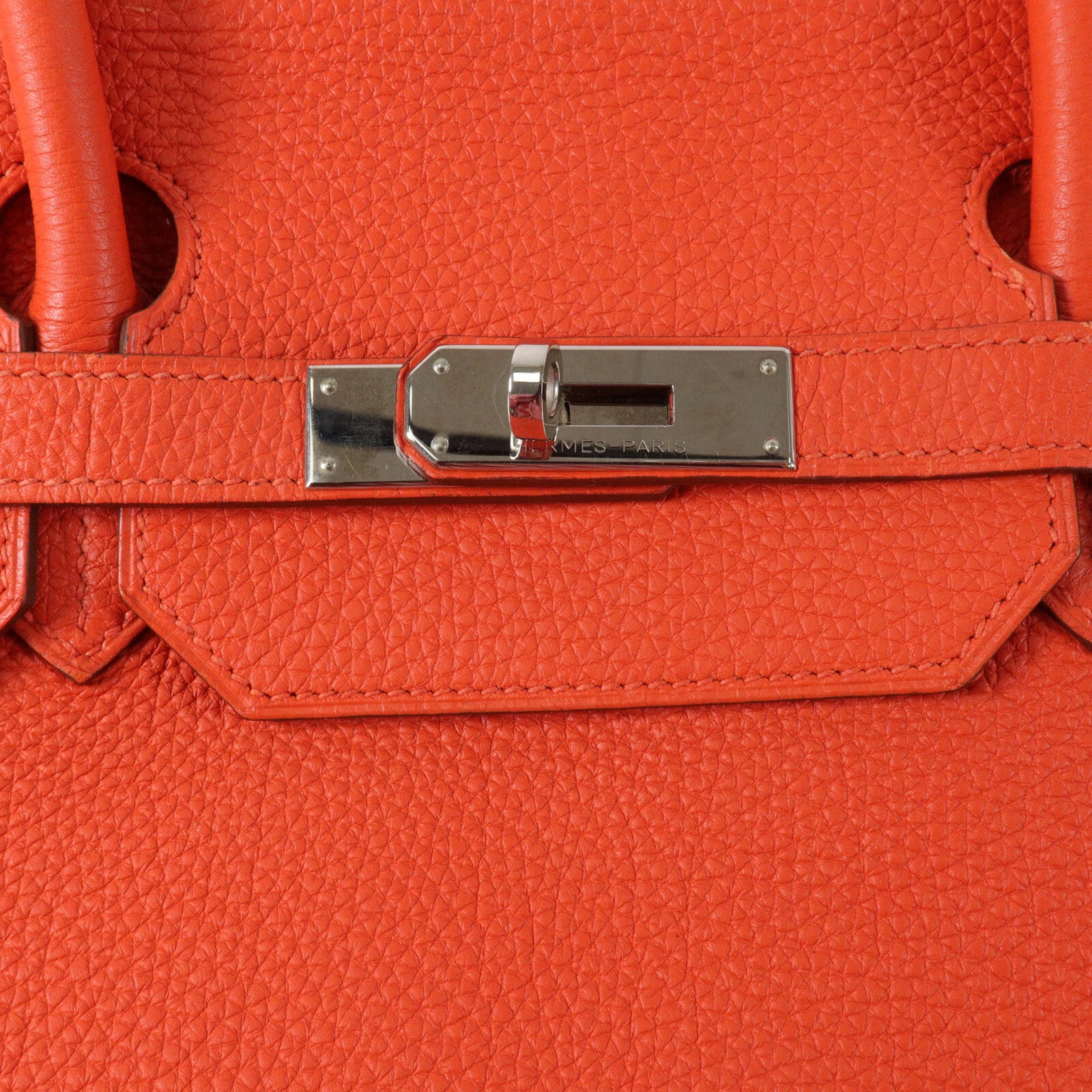 HERMES Togo皮革Birkin 40手挽袋Orange Poppy