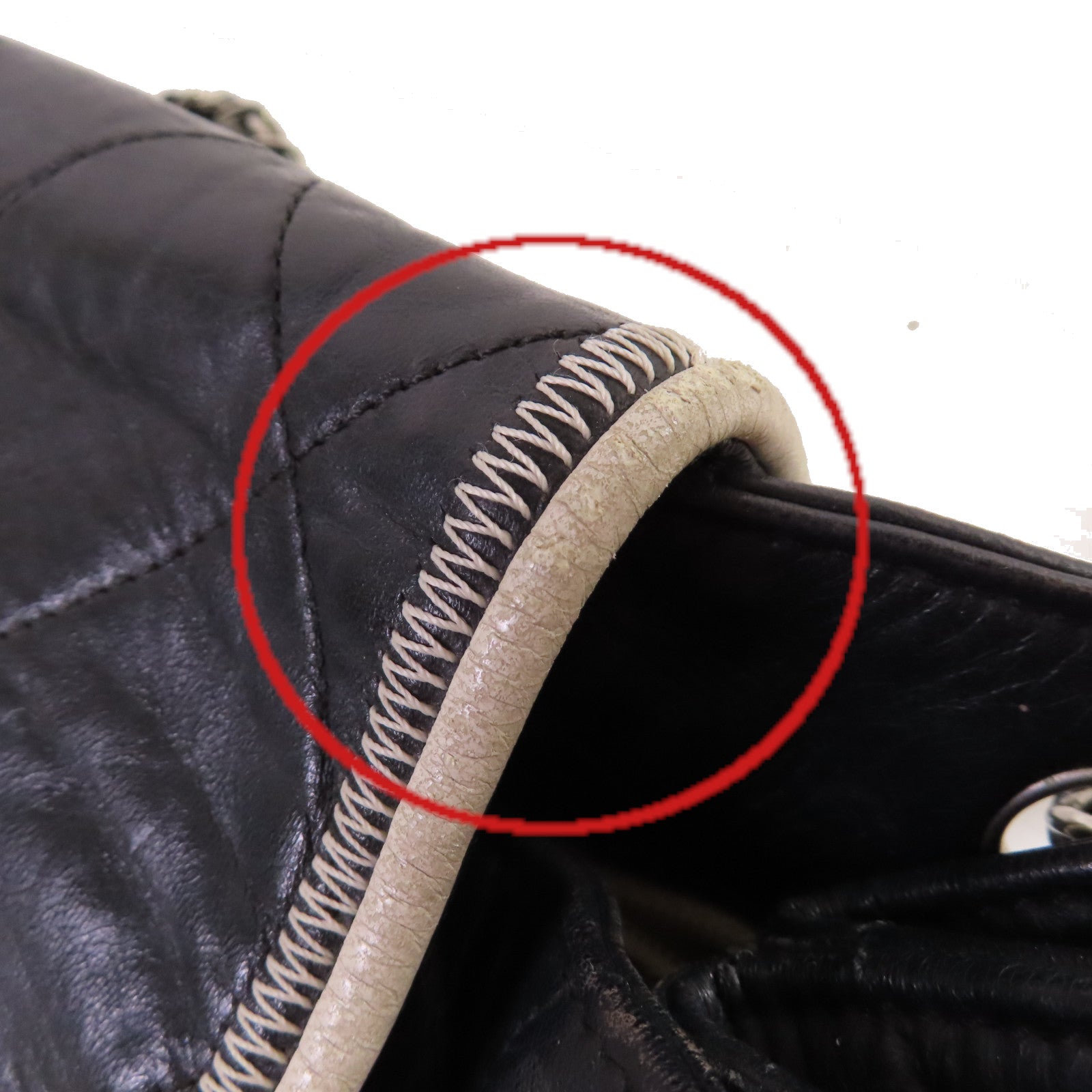 CHANEL 【激減優惠】菱格牛皮皮革Chain Shoulder Bag銀扣鏈帶肩背袋黑色