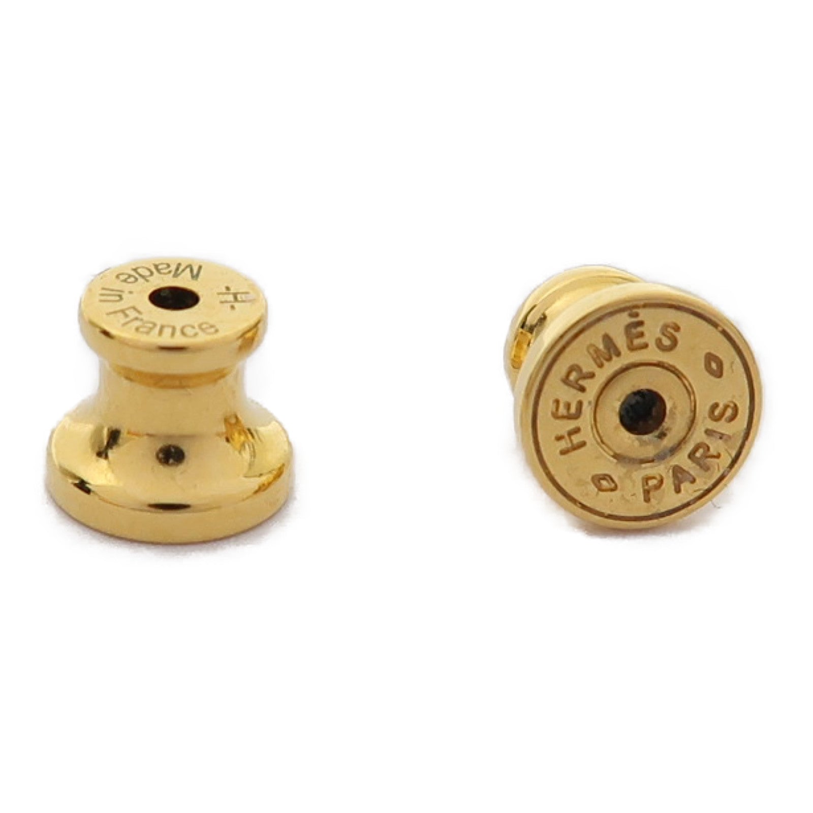 HERMES 金屬Mini Pop H耳環紫色